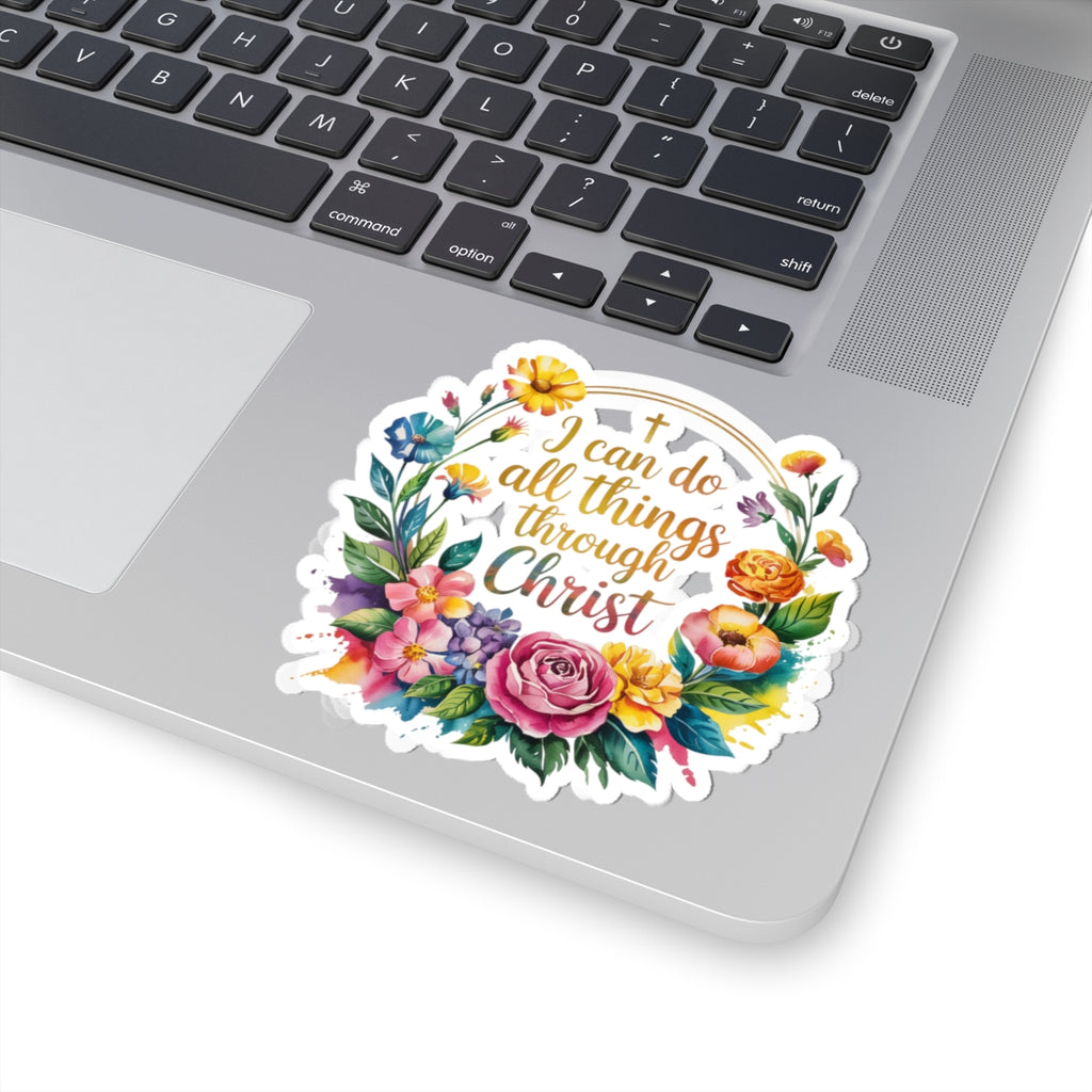 Inspirational Floral Stickers for Laptop, Journals, Water Bottles, Gifts, Home Decor
