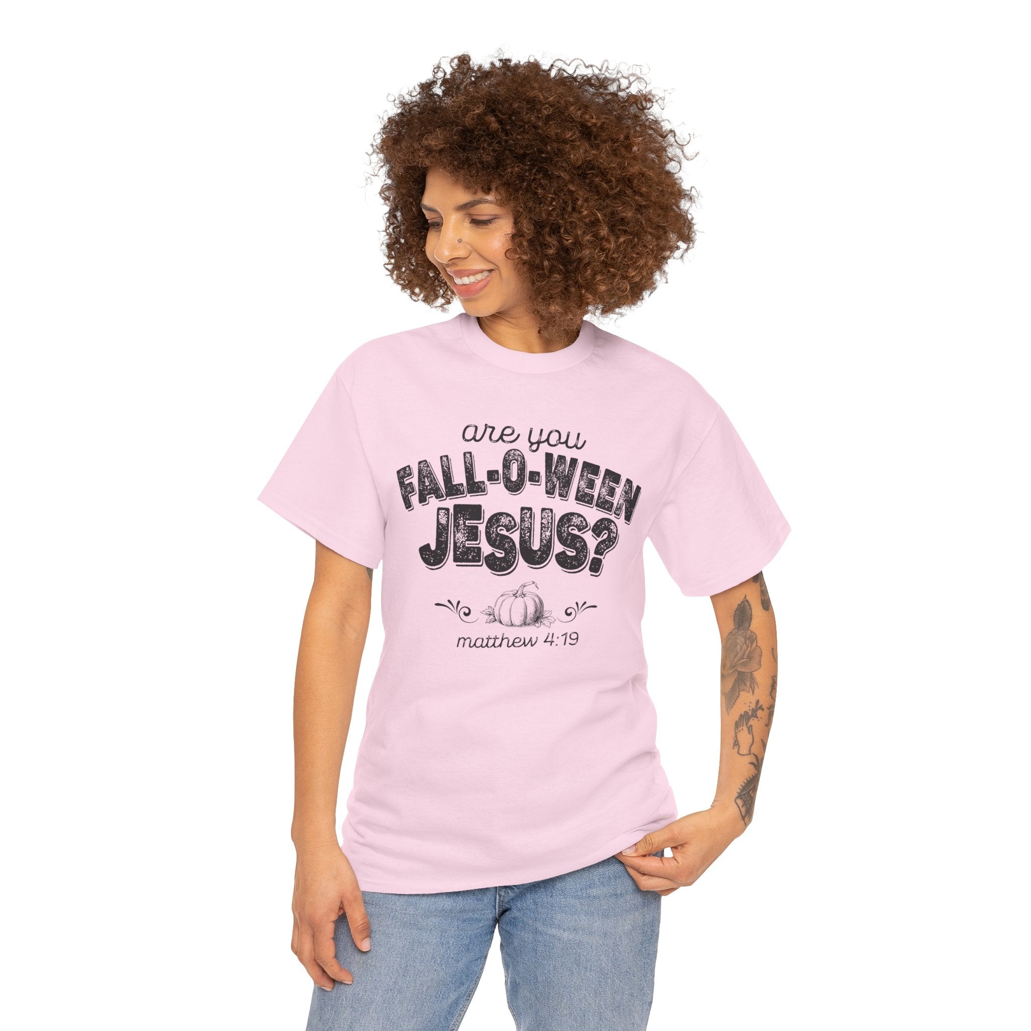 Fall-Themed Tee, Are You Fall-O-Ween Jesus, Unisex Cotton Shirt, Funny Fall Apparel, Halloween T-Shirt, Thanksgiving Gift Ideas