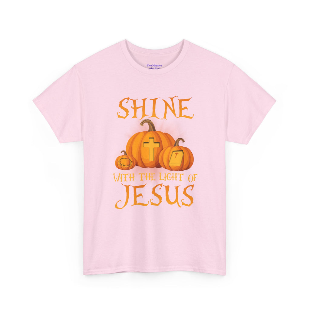 Pumpkin Jesus Unisex Cotton Tee, Faith Tee, Harvest Shirt, Fall Apparel, Christian T-Shirt