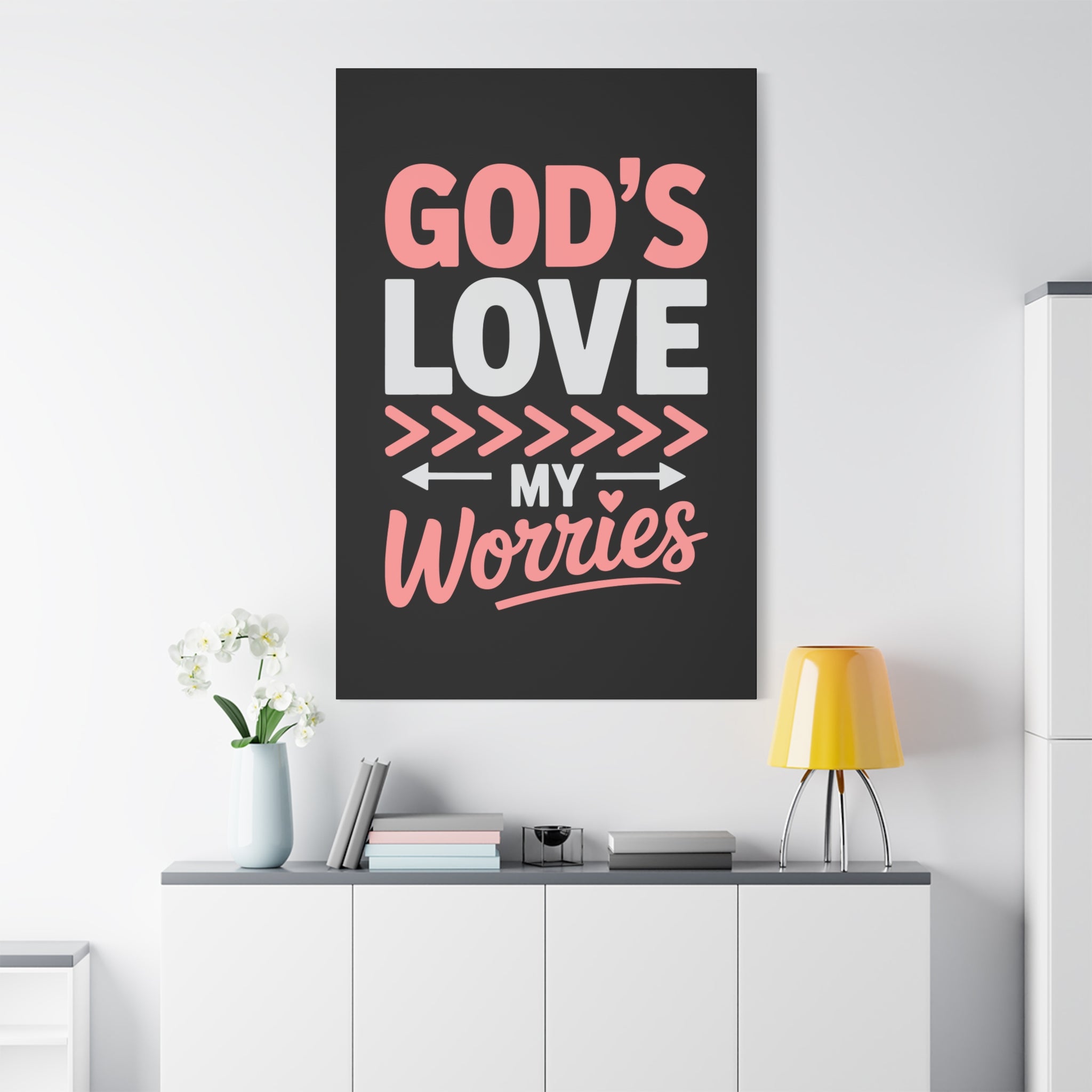 Inspirational Canvas Wall Art, Home Decor, Christian Gift, Motivational Wall Art, Stress Relief Decor, Housewarming Gift