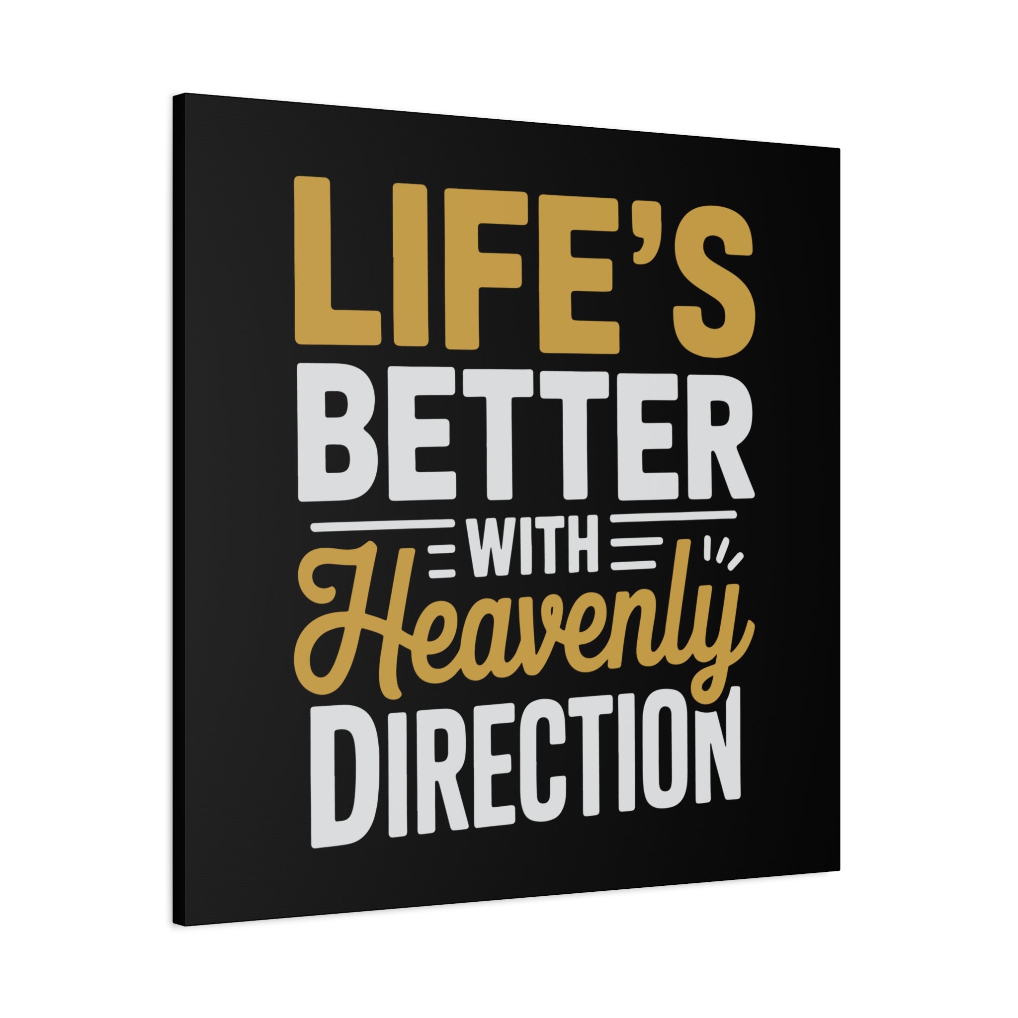 Heavenly Direction Canvas Wall Art, Inspirational Home Decor, Motivational Gift, Modern Wall Hanging, Perfect for Any Room