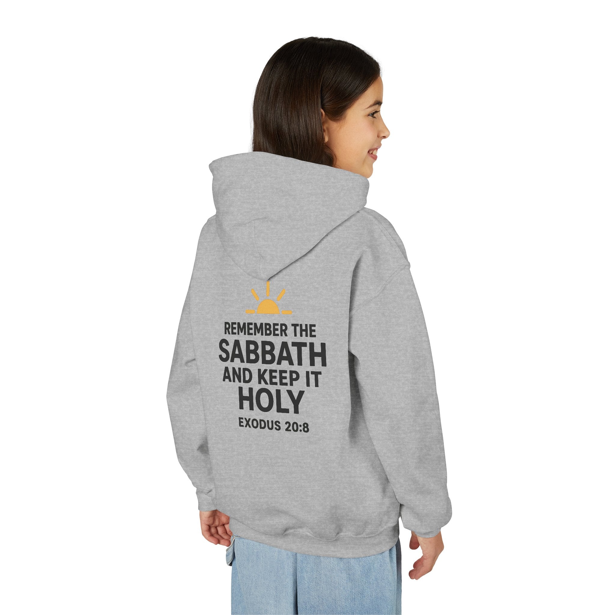 Sabbath Mode Youth Hoodie, Comfortable Hooded Sweatshirt for Kids, Perfect for Religious Observances, Christian Gift, Sunday Wear