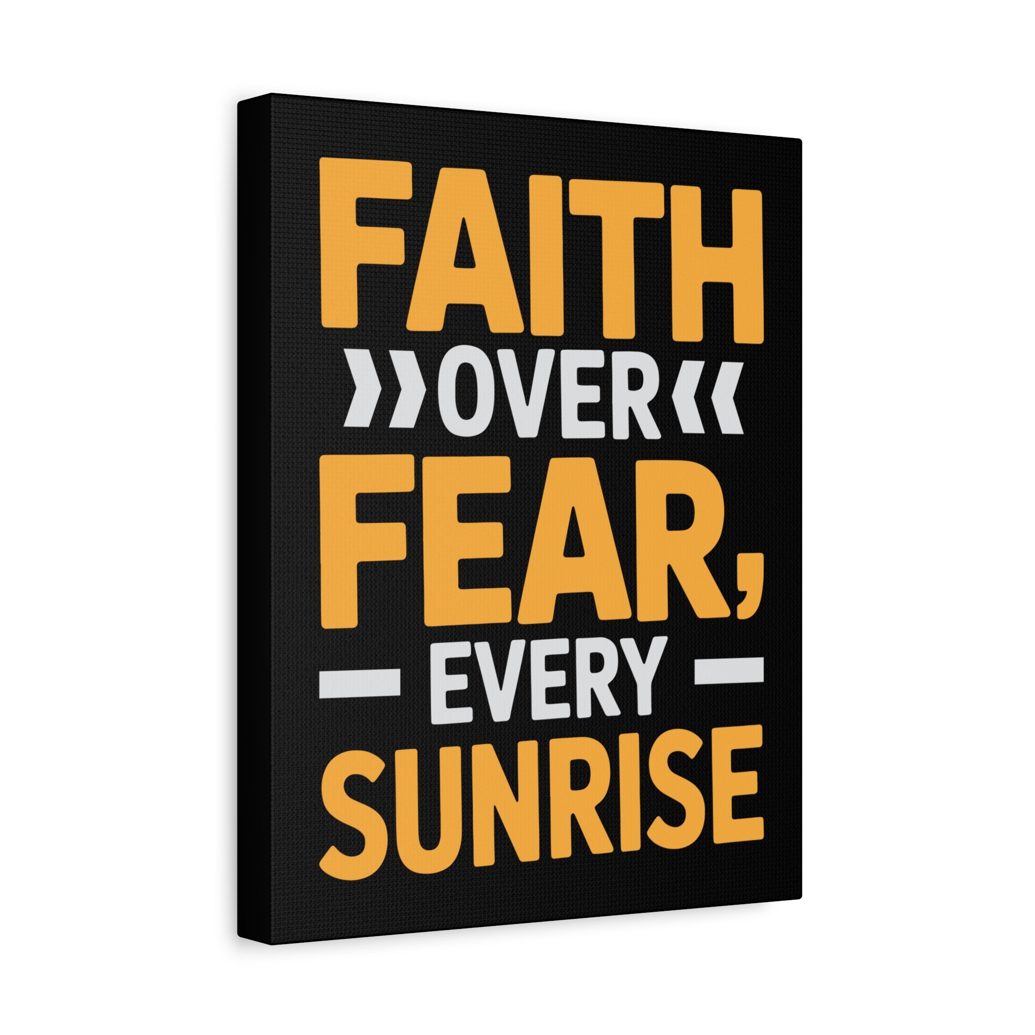 Inspirational Wall Art, Motivation Decor, Faith over Fear Canvas, Uplifting Home Decoration, Perfect Gift for New Beginnings