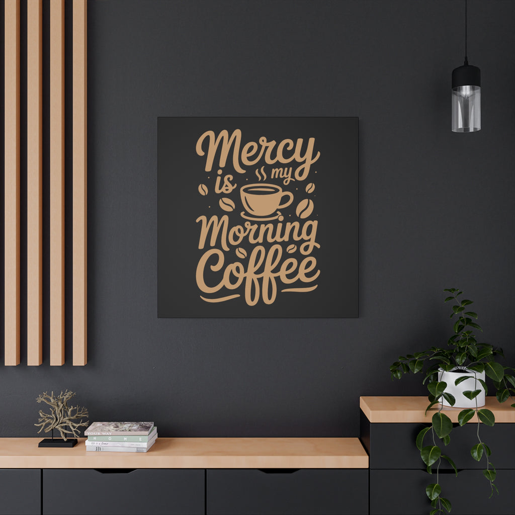 Coffee-Themed Canvas Art Print, Wall Decor for Coffee Lovers, Inspirational Home Decoration, Gift for Friends and Family