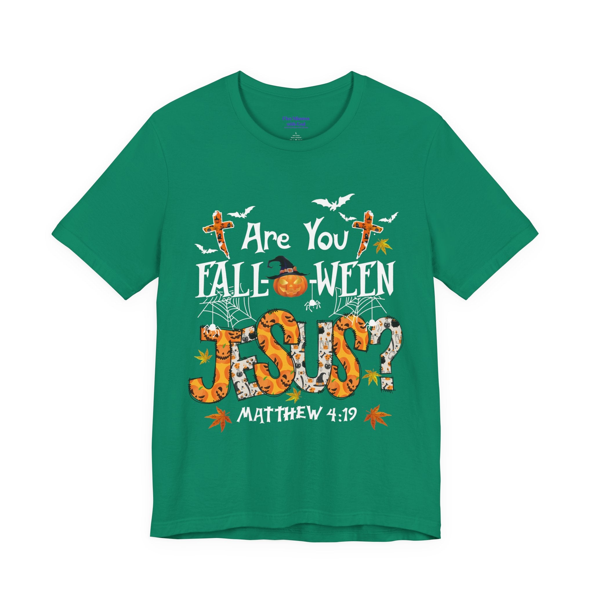 Jesus? Unisex Short Sleeve Tee | Fall Inspired T-Shirt, Autumn Apparel, Halloween Gift, Cozy Casual Wear, Everyday Style