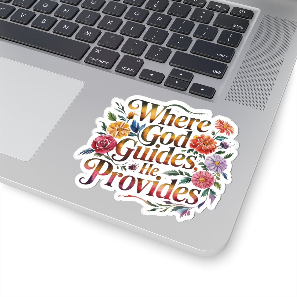 Floral Inspirational Stickers, Laptop Decals, Pastel Aesthetic Decor, Gift for Encouragement, Christian Faith Stickers