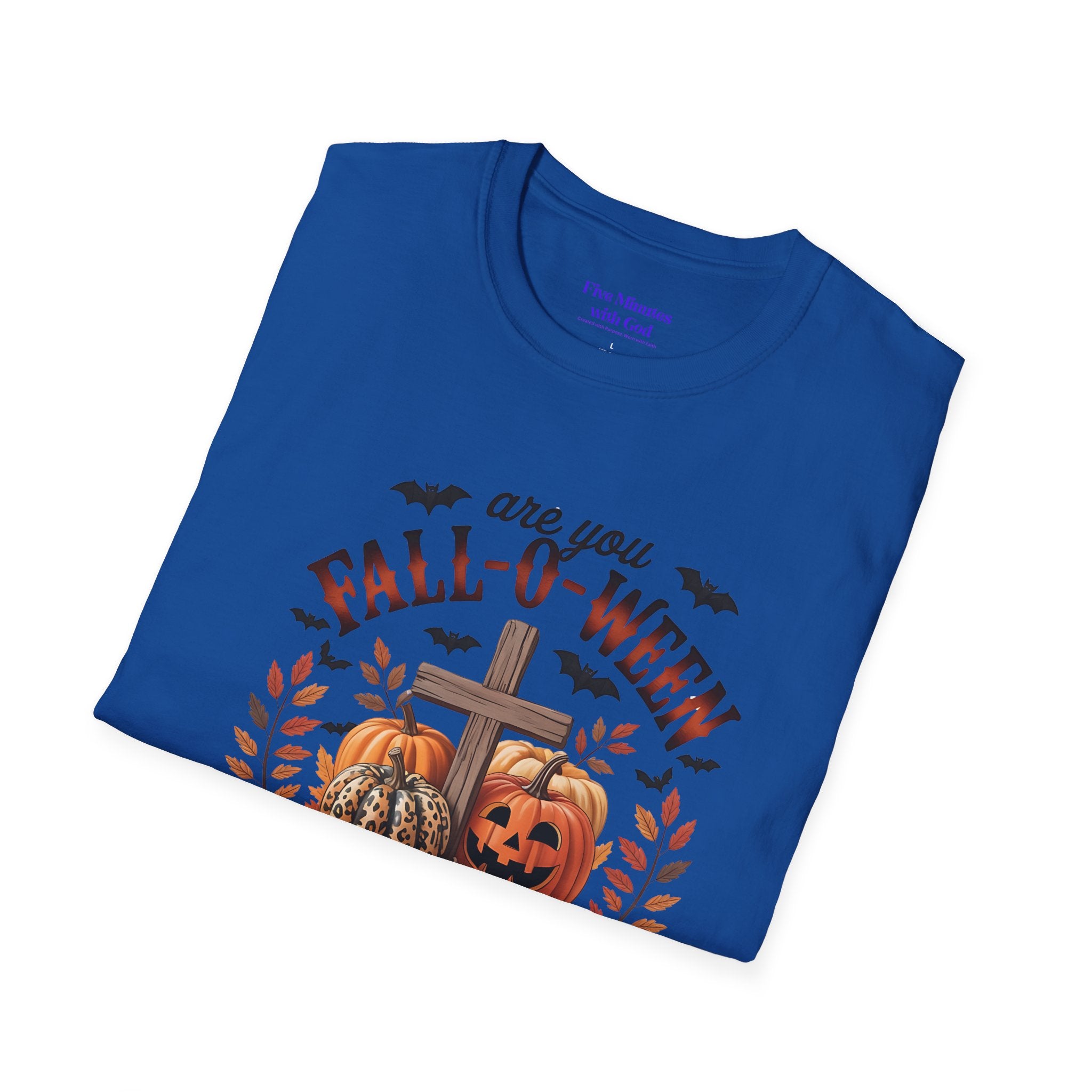 Fall-O-Ween Jesus Unisex T-Shirt, Halloween Tee, Christian Apparel, Fall Shirt, Pumpkin T-Shirt, Autumn Clothing