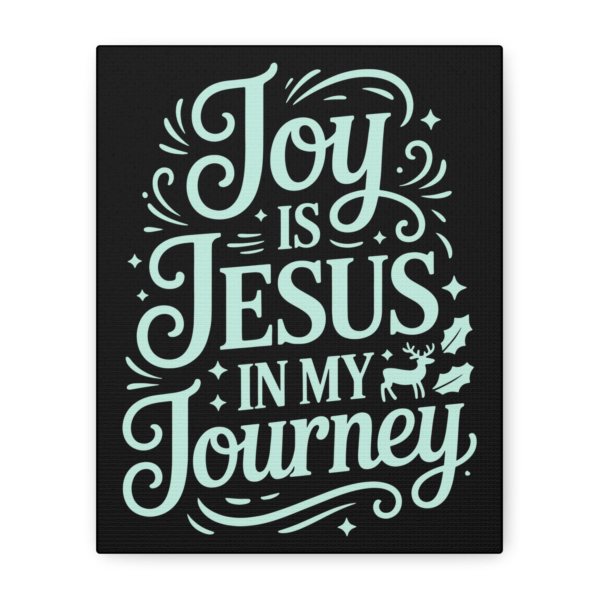 Joy in My Journey Canvas Wall Art, Religious Decor, Christmas Gift, Inspirational Wall Art, Joyful Home Decoration, Faith-Based Art