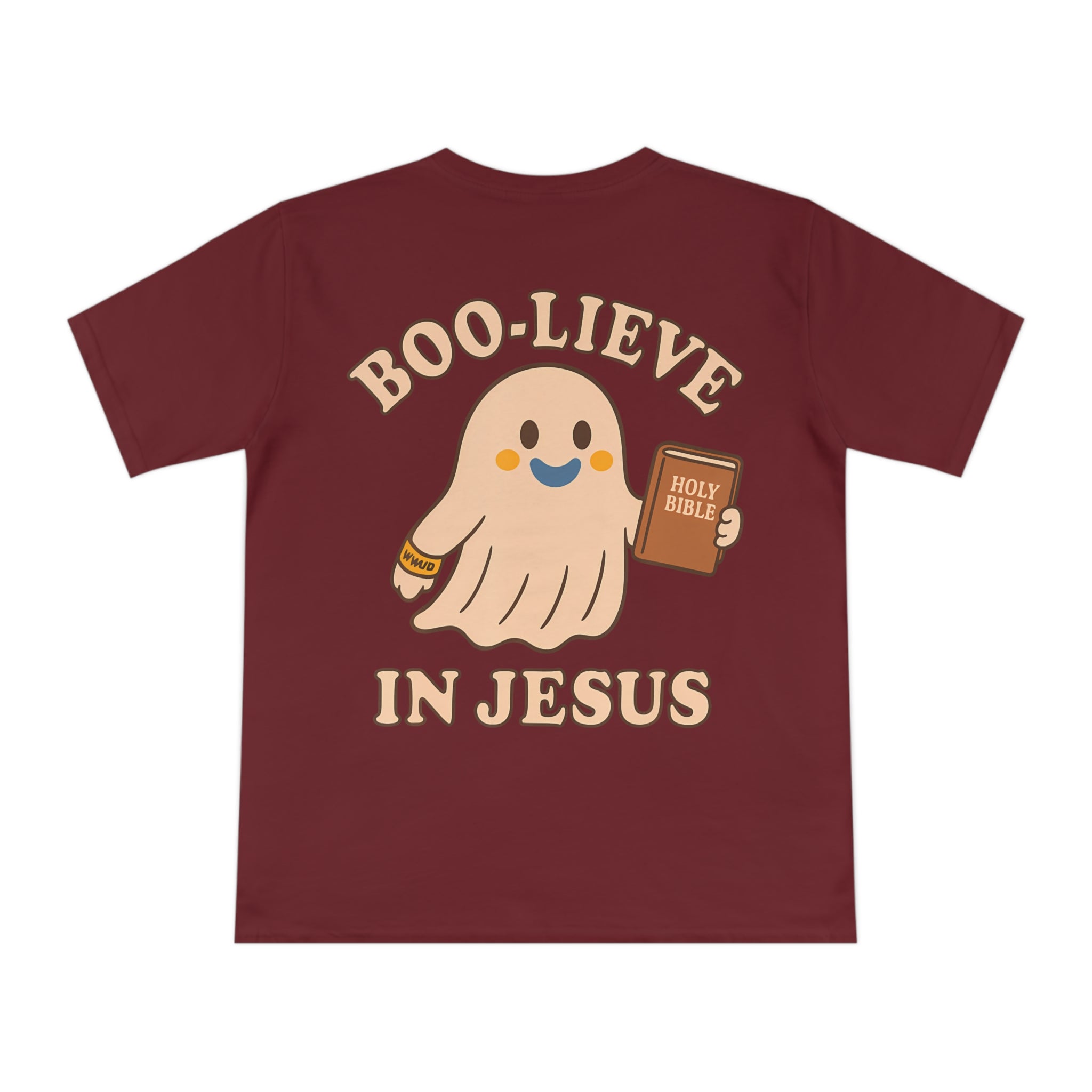 Halloween Christian T-Shirt with Fun Ghost Designs, Jesus is My Boo, Spooky Season Apparel, Faithful Holiday Shirt, Unique Gift for [...]