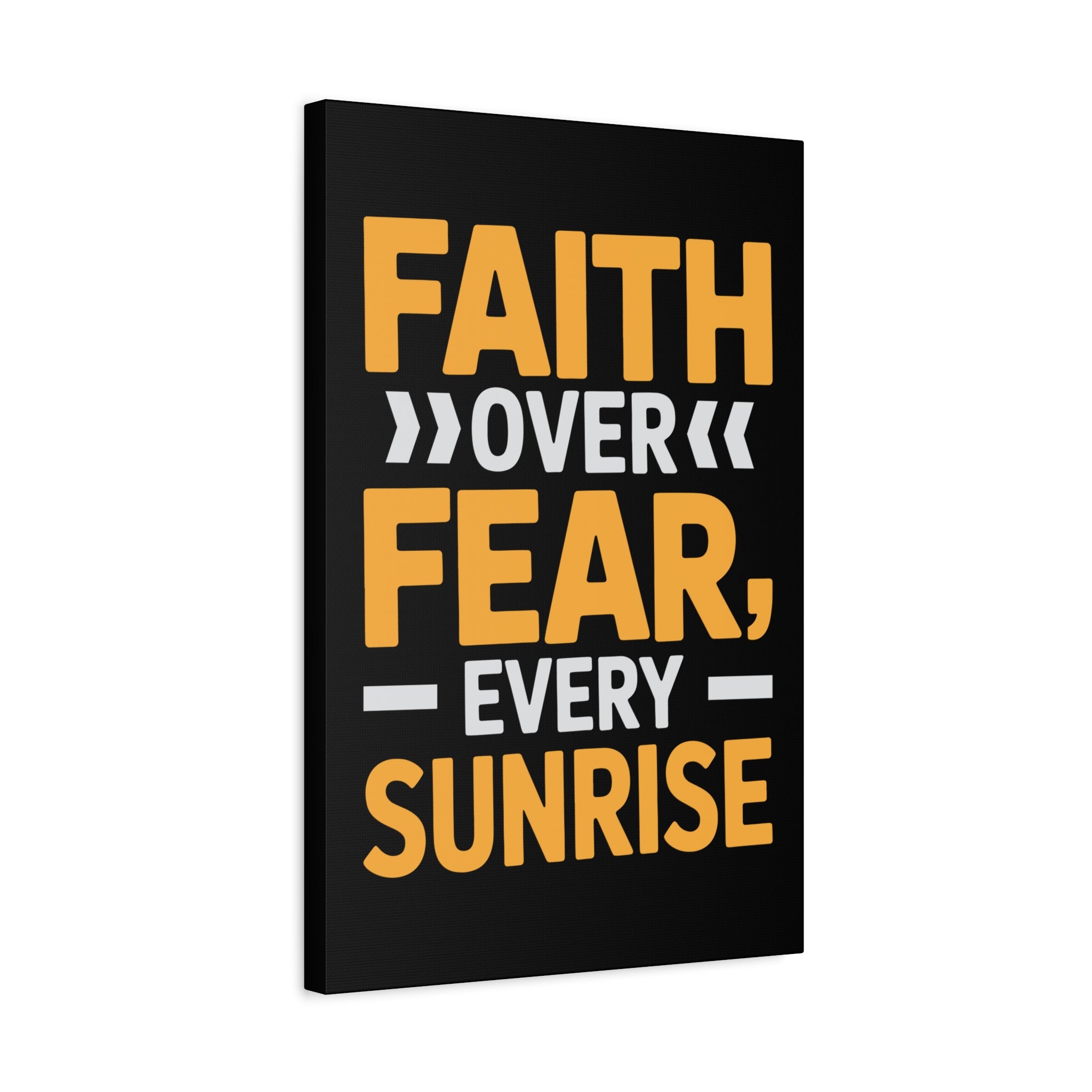 Inspirational Wall Art, Motivation Decor, Faith over Fear Canvas, Uplifting Home Decoration, Perfect Gift for New Beginnings