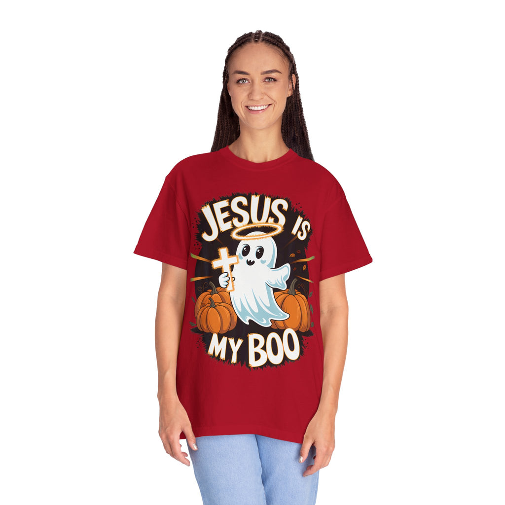 Halloween T-Shirt, Jesus is My Boo Tee, Unisex Ghost Shirt, Fall Apparel, Christian Halloween Gift