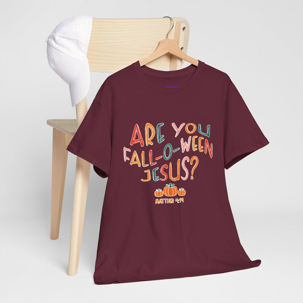 Unisex Fall-O-Ween Jesus Tee, Halloween T-Shirt, Christian Apparel, Autumn Fashion, Fun Holiday Shirt, Pumpkin Theme