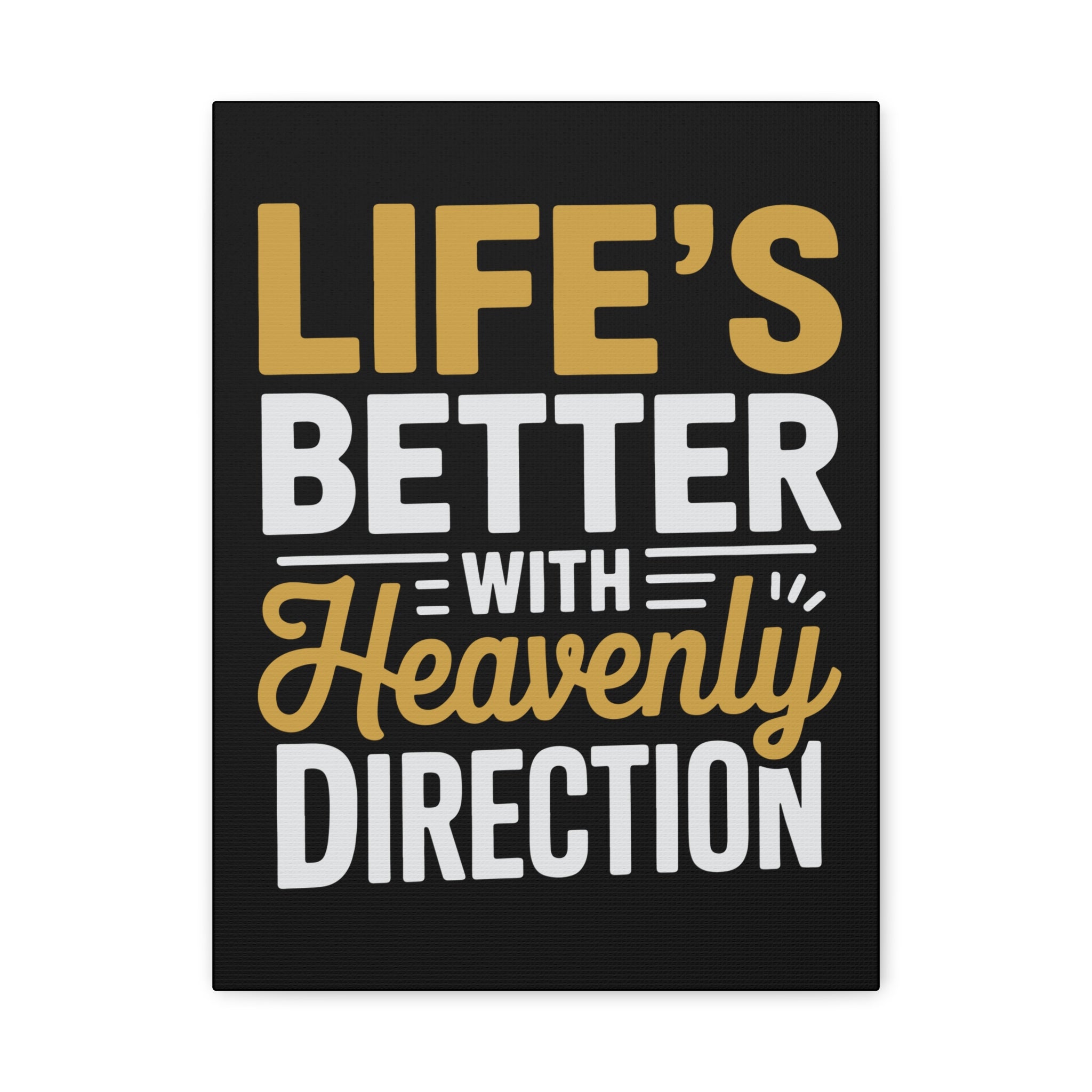 Heavenly Direction Canvas Wall Art, Inspirational Home Decor, Motivational Gift, Modern Wall Hanging, Perfect for Any Room