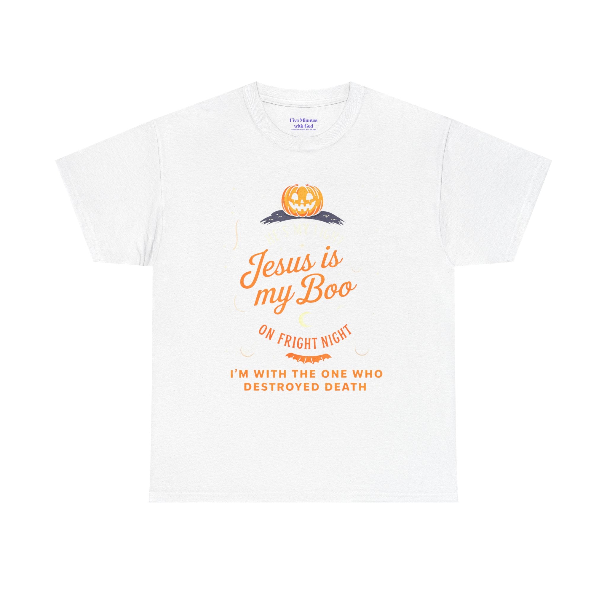 Halloween Faith Tee - Jesus is My Boo, Unisex T-Shirt for Halloween, Christian Halloween Shirt, Gift for Christian Friends, Spooky [...]