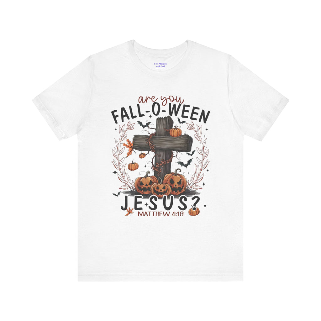 Autumn Pumpkin Christian Tee, Relaxed Fit Unisex Shirt, Fall Inspiration Tee, Cozy Halloween Top, Faith-Based Apparel