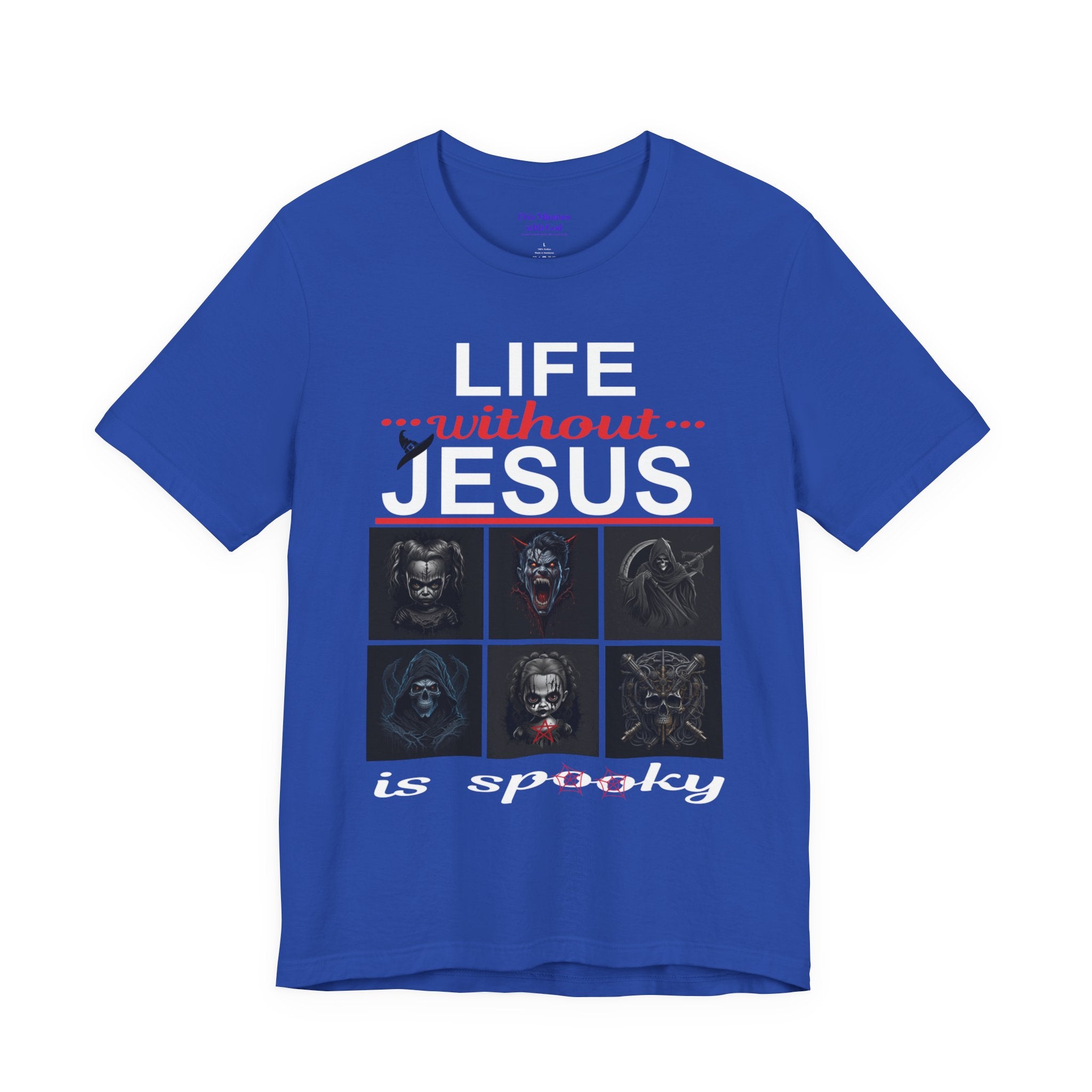 Funny Christian Tee - 'Life Without Jesus is Spooky' Unisex Jersey Short Sleeve T-Shirt, Faith Apparel, Religious Gift, Halloween Tee, [...]