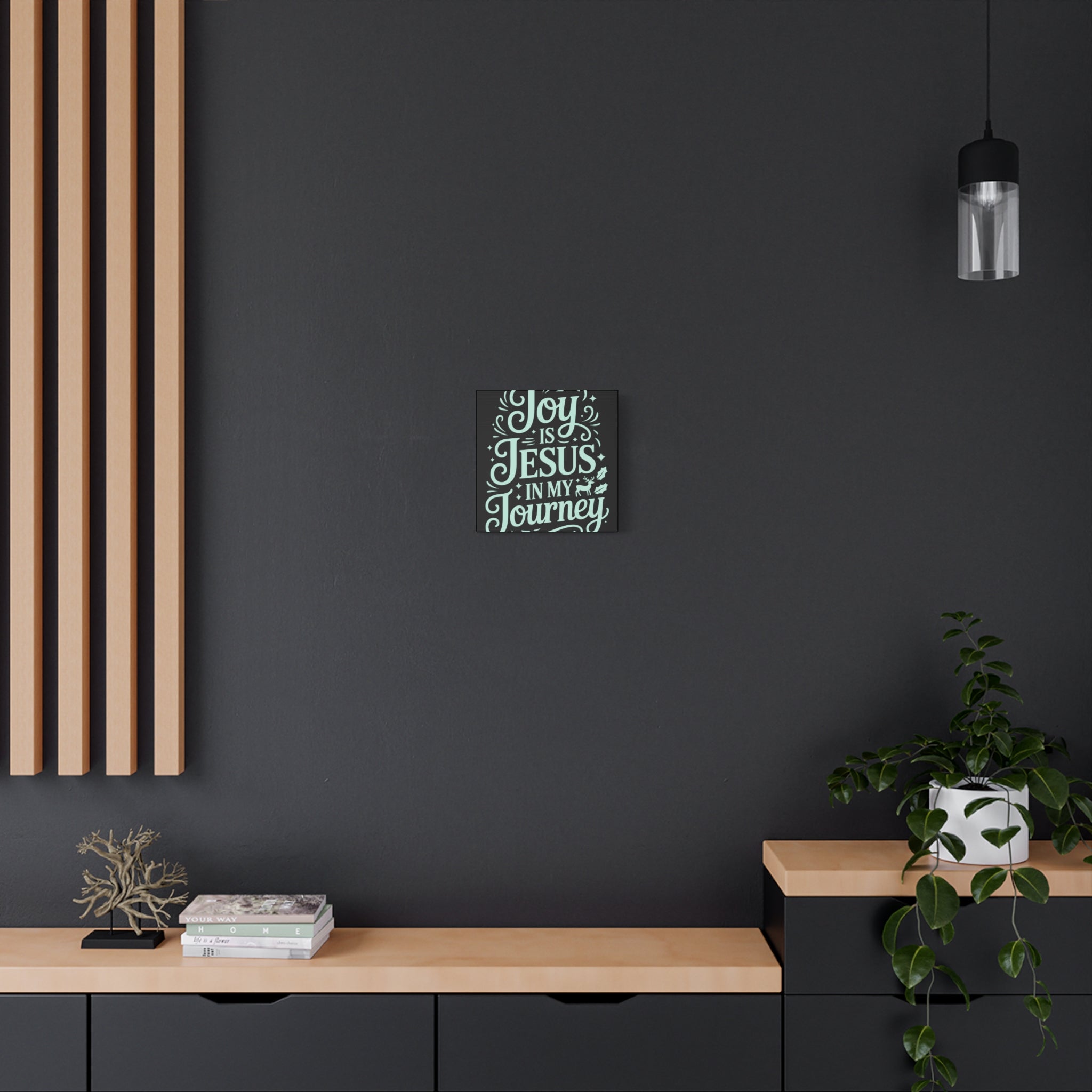 Joy in My Journey Canvas Wall Art, Religious Decor, Christmas Gift, Inspirational Wall Art, Joyful Home Decoration, Faith-Based Art