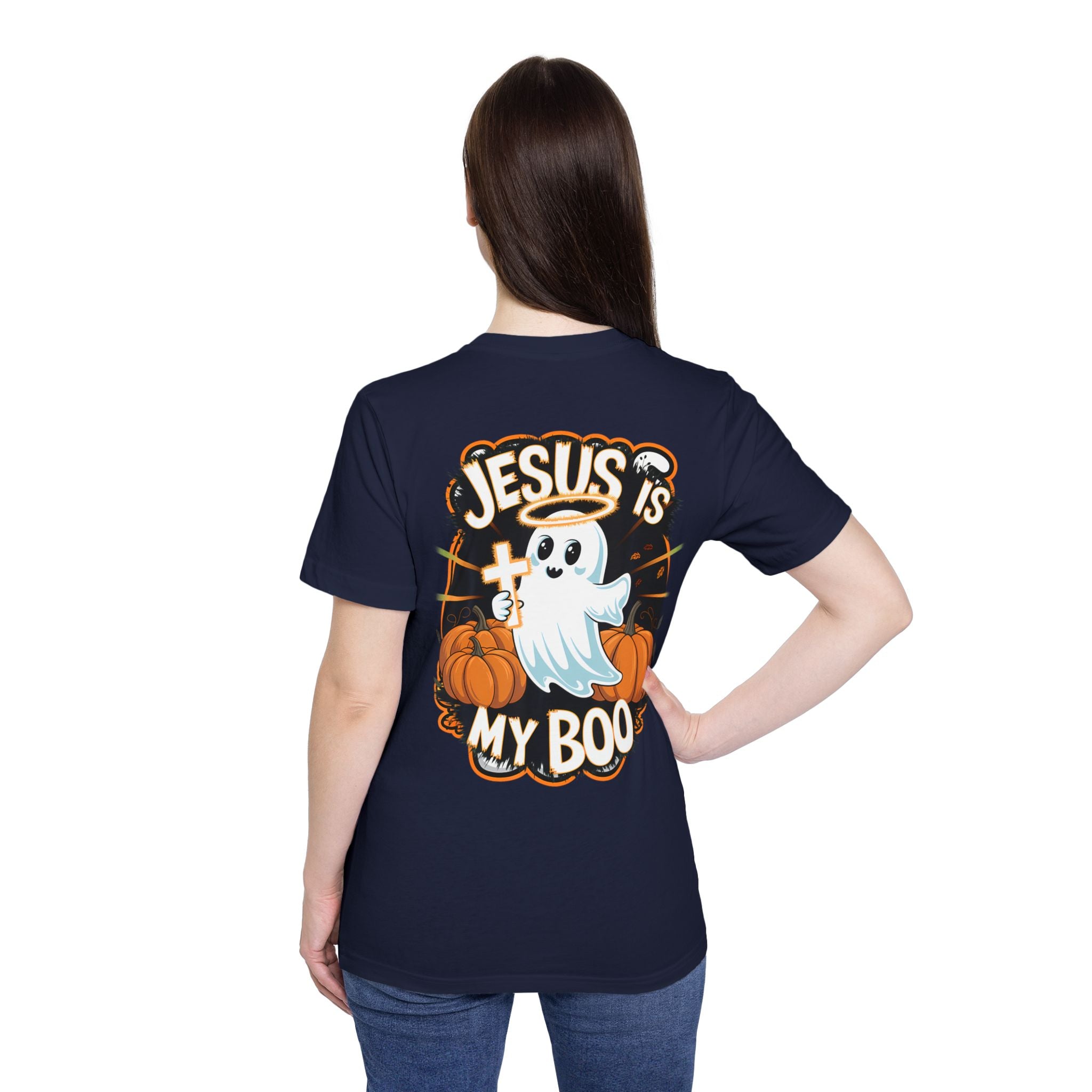 Halloween Christian Ghost T-Shirt, Boo-lieve in Jesus Shirt, Cute Halloween Apparel, Faith-Based Tee, Fall Celebration Top, Spooky [...]