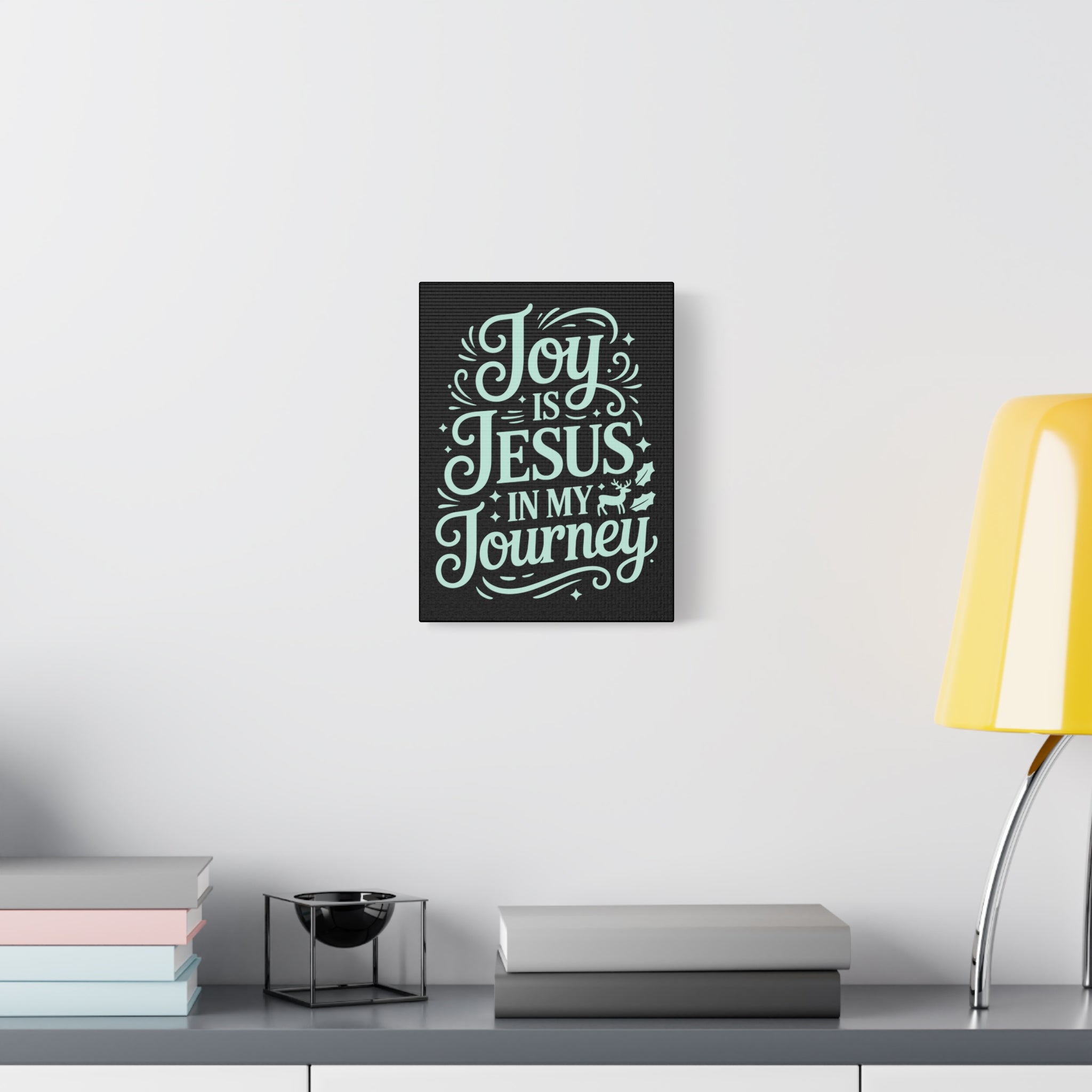 Joy in My Journey Canvas Wall Art, Religious Decor, Christmas Gift, Inspirational Wall Art, Joyful Home Decoration, Faith-Based Art