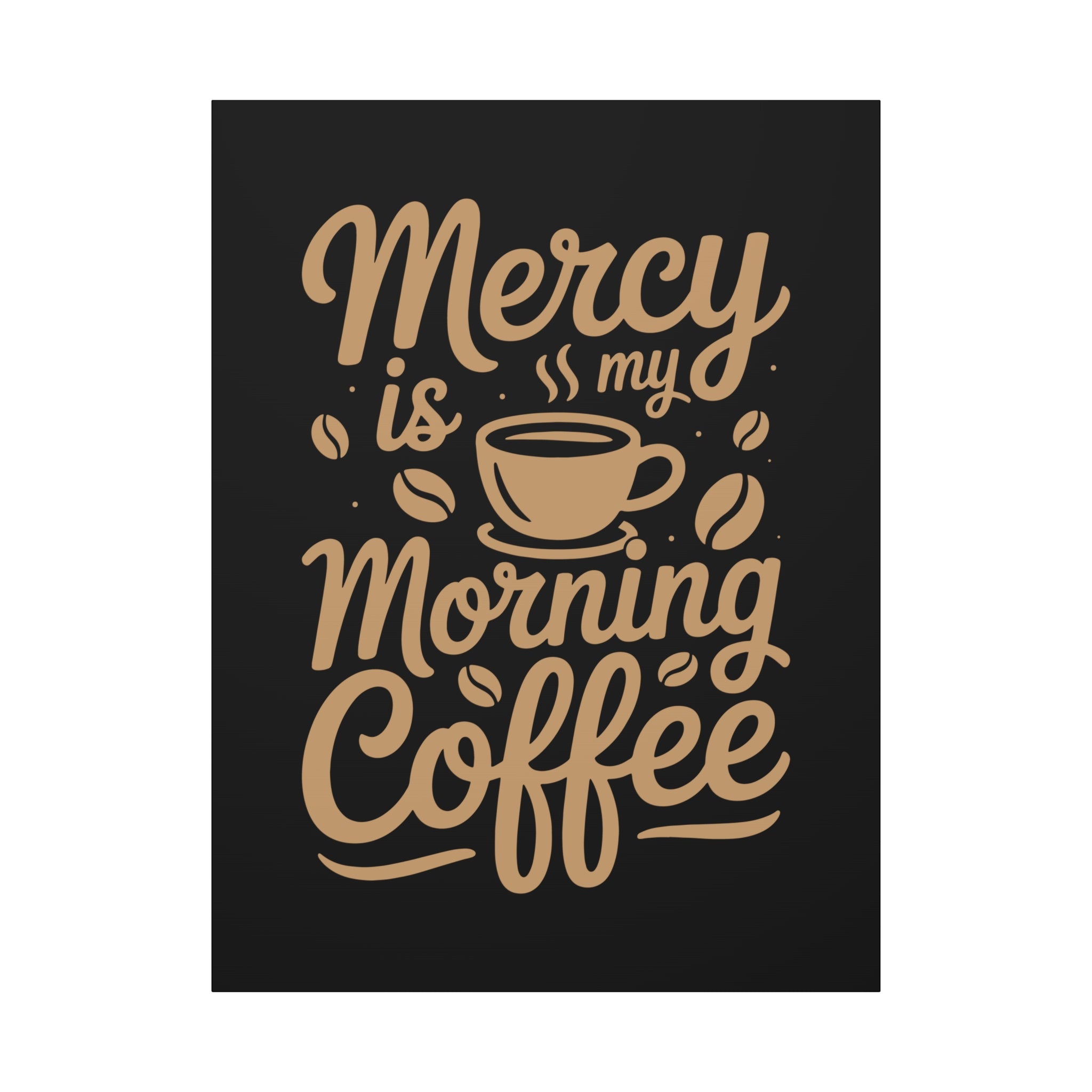 Coffee-Themed Canvas Art Print, Wall Decor for Coffee Lovers, Inspirational Home Decoration, Gift for Friends and Family