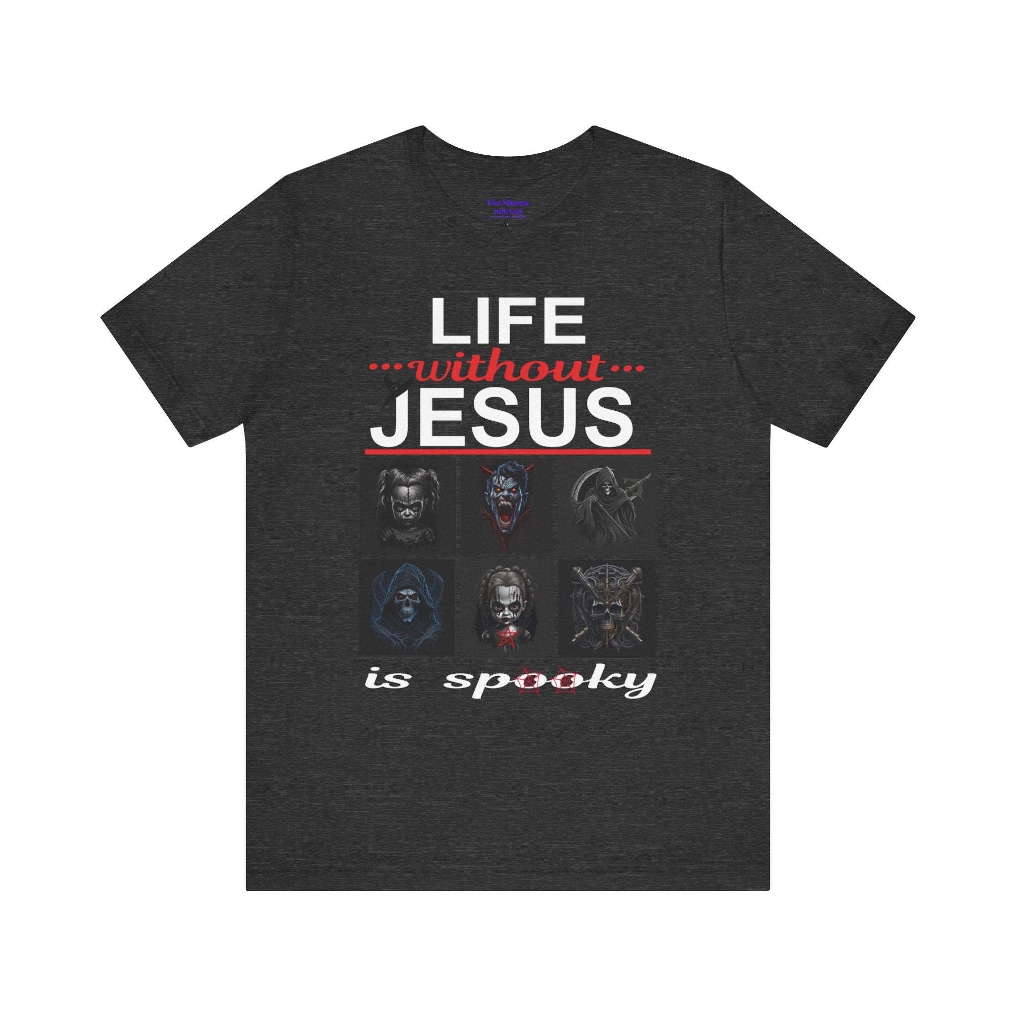 Funny Christian Tee - 'Life Without Jesus is Spooky' Unisex Jersey Short Sleeve T-Shirt, Faith Apparel, Religious Gift, Halloween Tee, [...]
