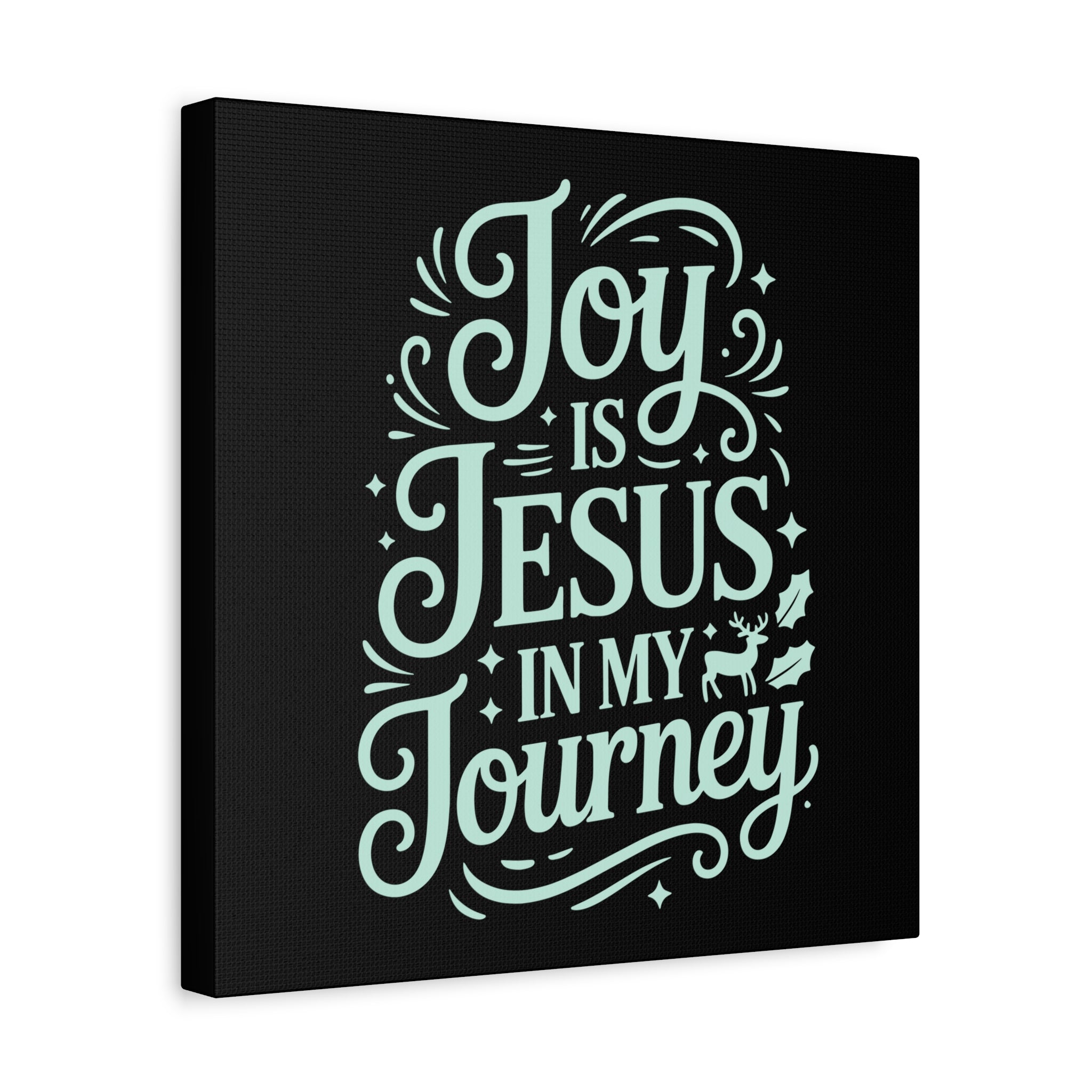Joy in My Journey Canvas Wall Art, Religious Decor, Christmas Gift, Inspirational Wall Art, Joyful Home Decoration, Faith-Based Art