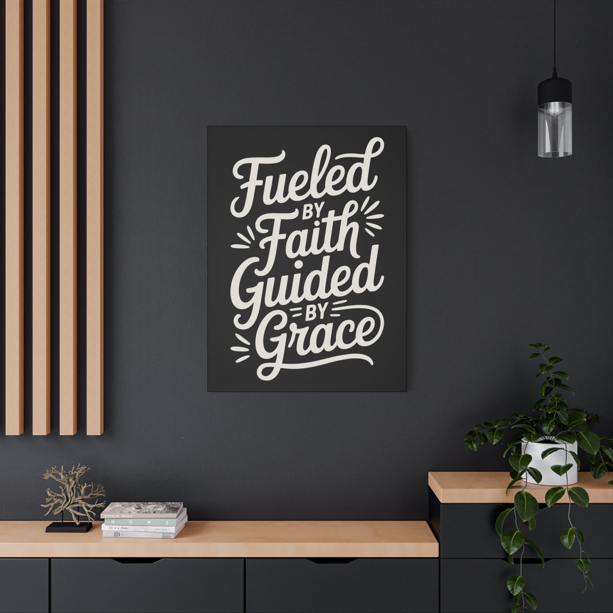 Stretched Canvas Art, Motivational Wall Decor, Home Inspirational Art, Faith-Based Decor, Gift for Faith Lovers