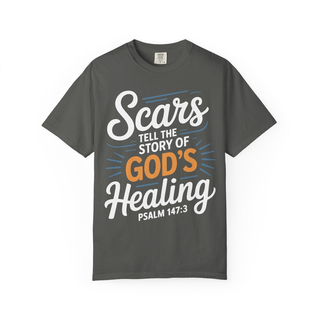 Healing Message Unisex T-Shirt - Scars Tell the Story of God's Healing