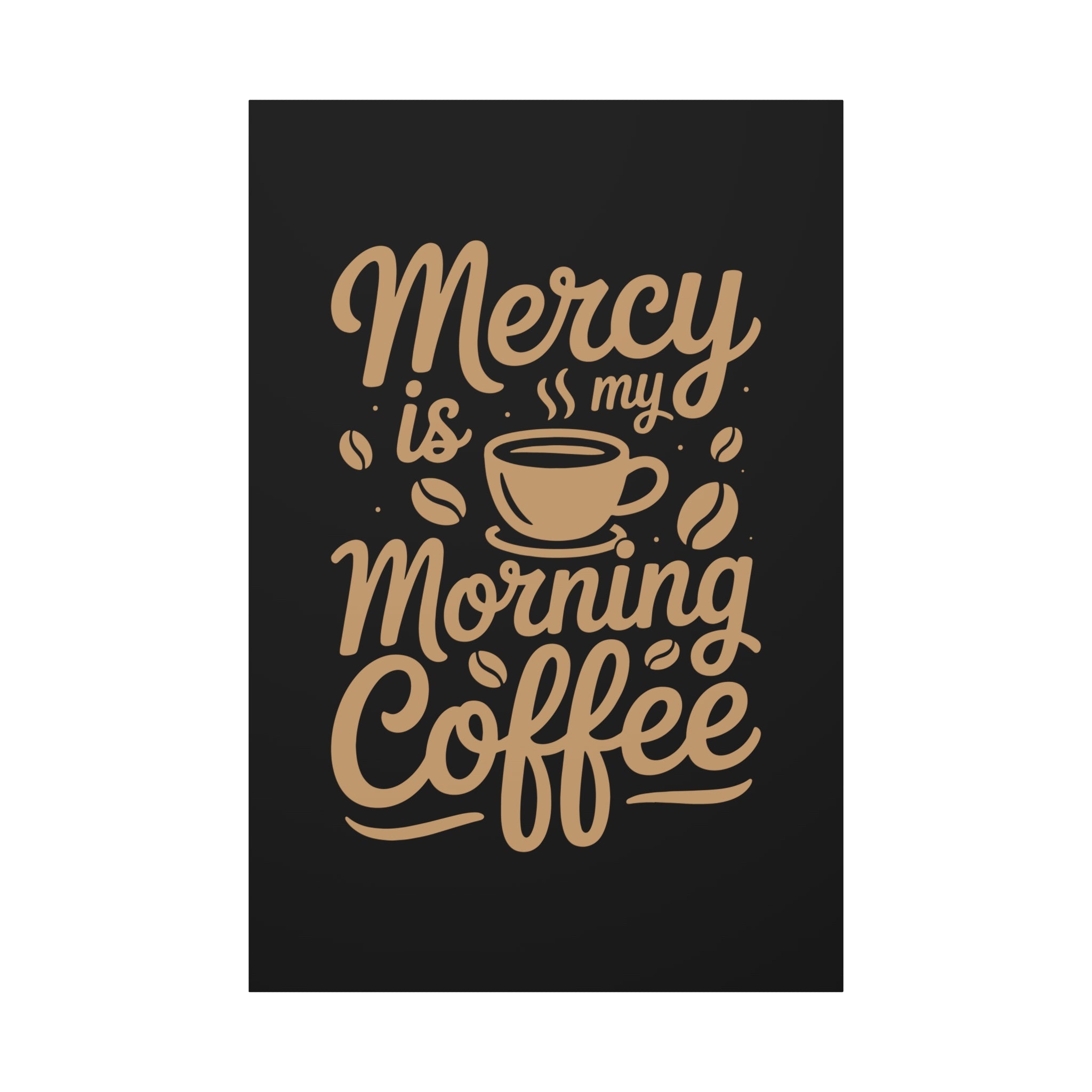 Coffee-Themed Canvas Art Print, Wall Decor for Coffee Lovers, Inspirational Home Decoration, Gift for Friends and Family