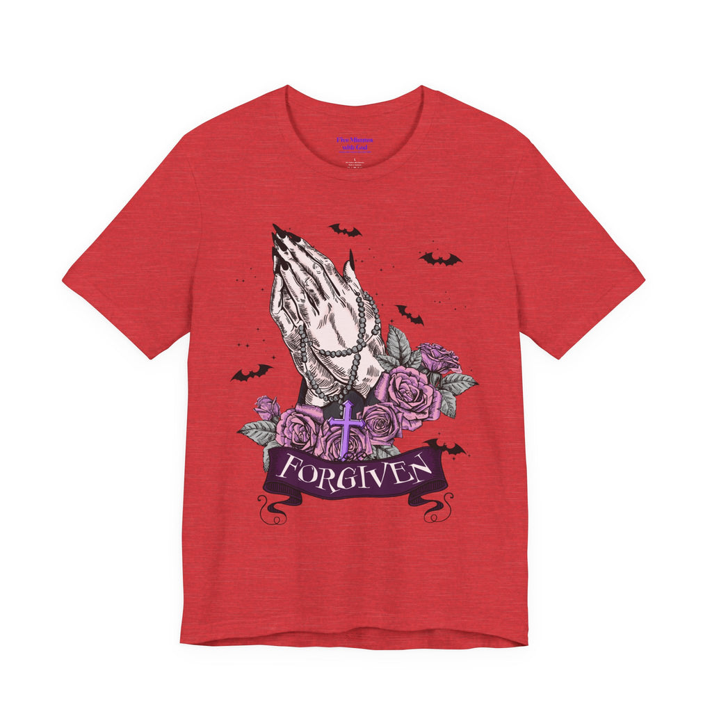 Forgiven Graphic Tee - Unisex Jersey Short Sleeve Shirt, Spiritual Apparel, Gift for Believers, Casual Outfit, Faith Inspired Fashion