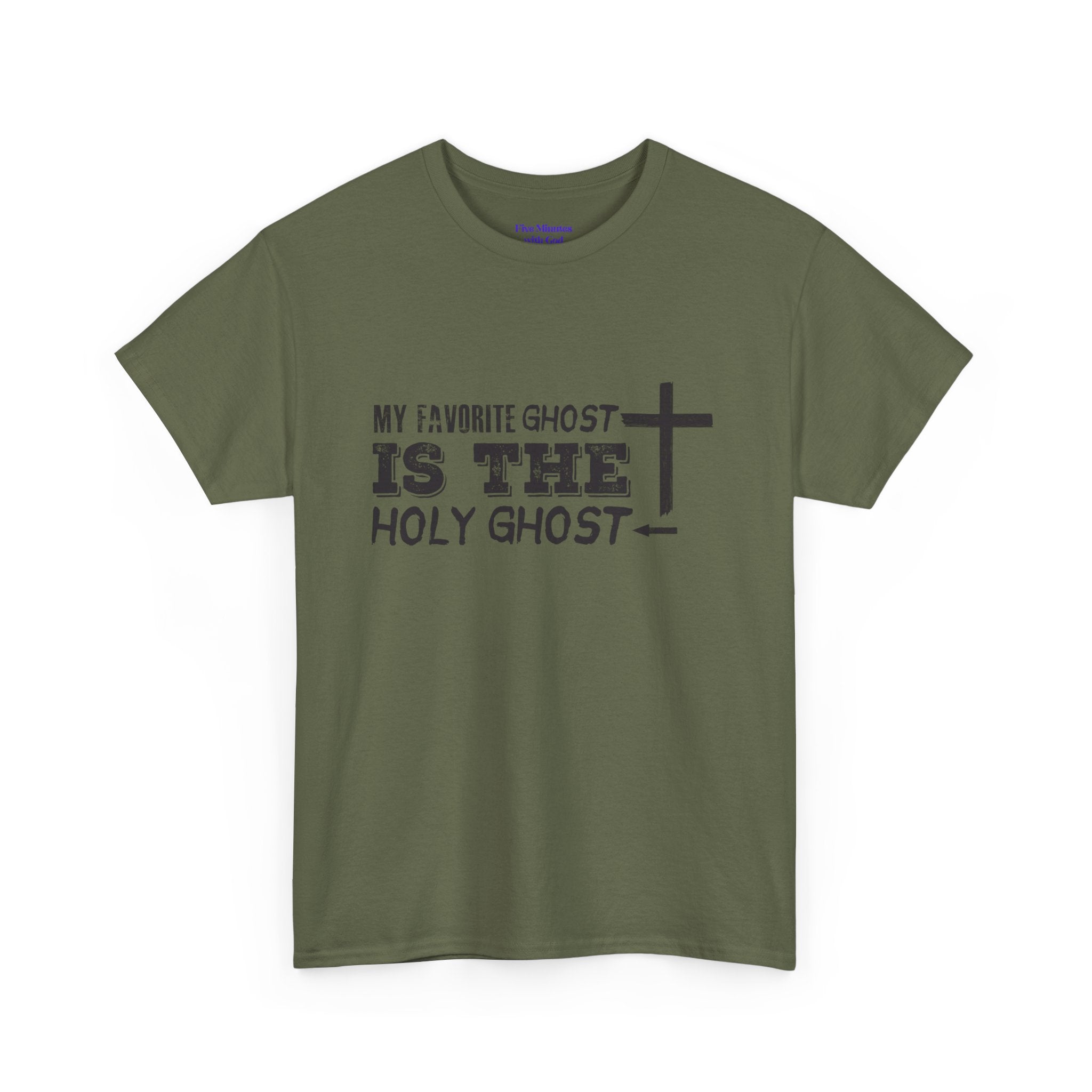 Unisex Cotton Tee - My Favorite Ghost is the Holy Ghost Shirt, Religious T-Shirt, Christian Apparel, Spiritual Gift, Halloween Shirt