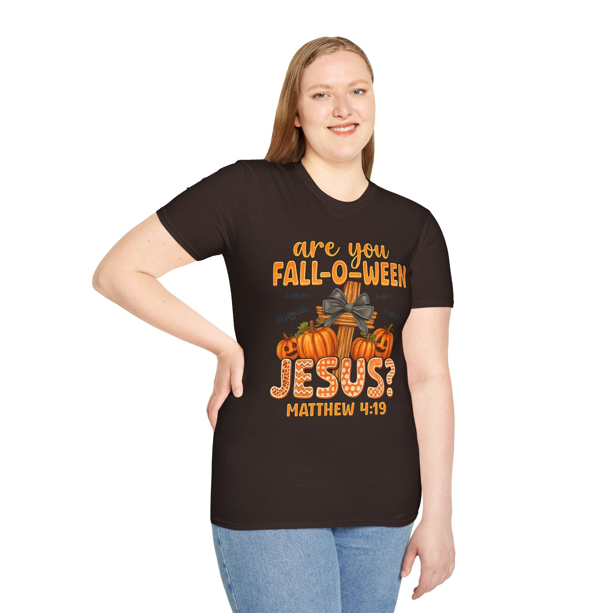 Funny Christian Halloween T-Shirt, Jesus Pumpkin Tee, Unisex Fall Shirt, Autumn Festive Apparel, Holiday Gift Idea