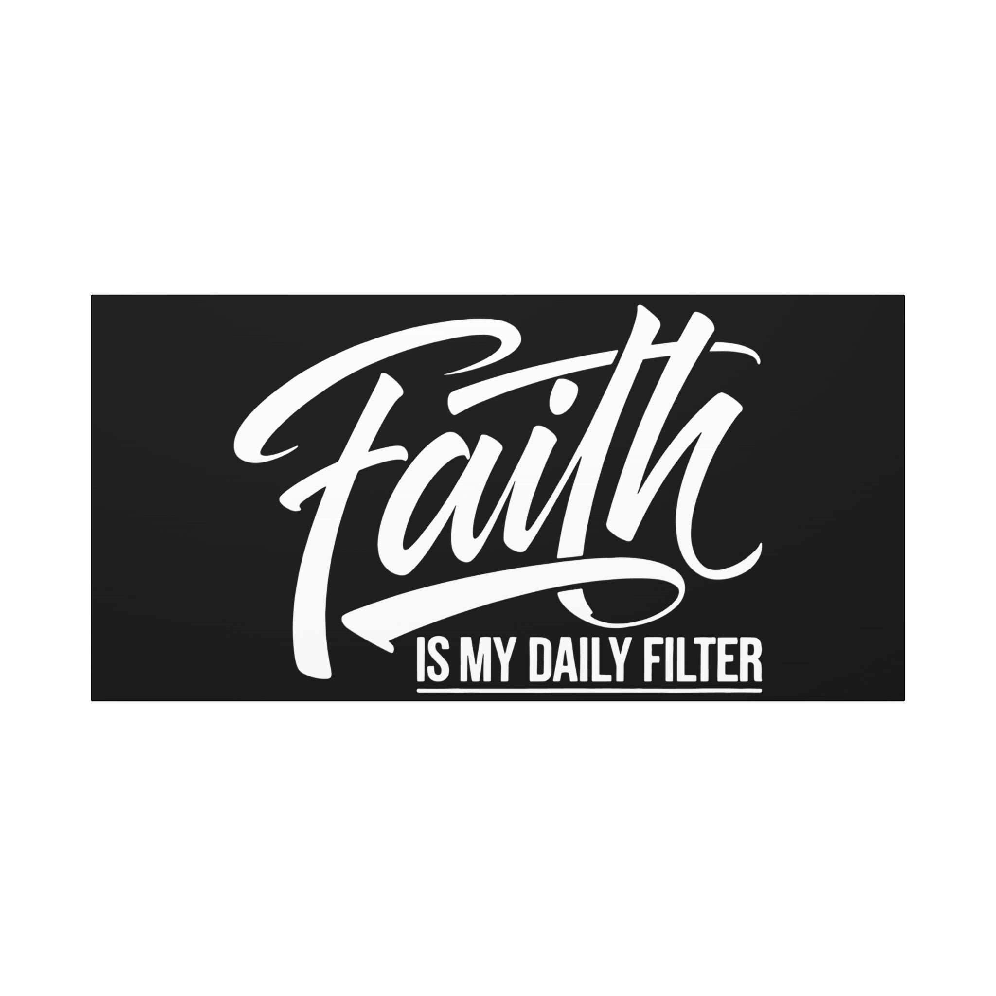 Inspirational Canvas Wall Art, Faith Quote Decor, Motivational Home Decor, Gray Wall Hanging, Gift for Faith Lovers
