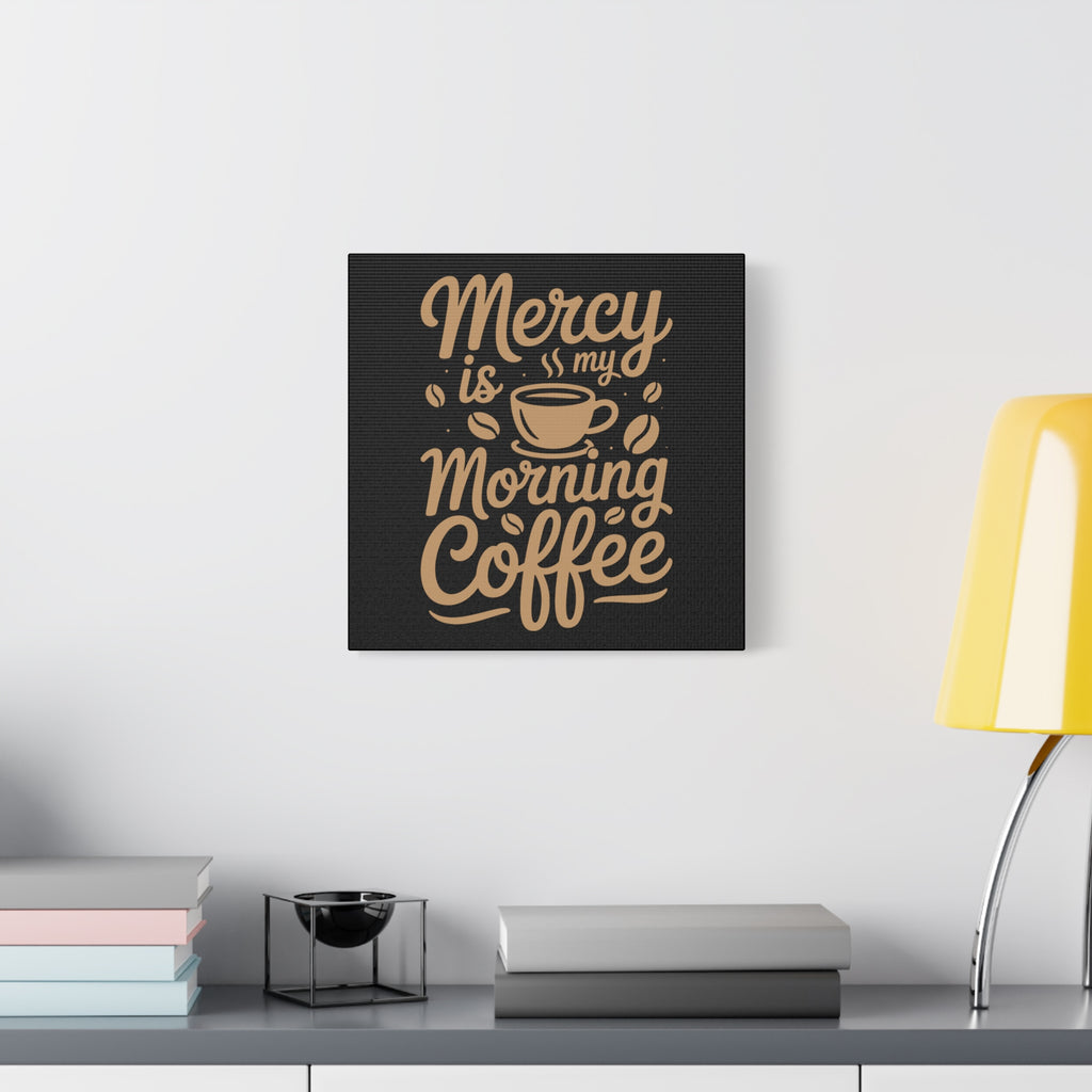 Coffee-Themed Canvas Art Print, Wall Decor for Coffee Lovers, Inspirational Home Decoration, Gift for Friends and Family