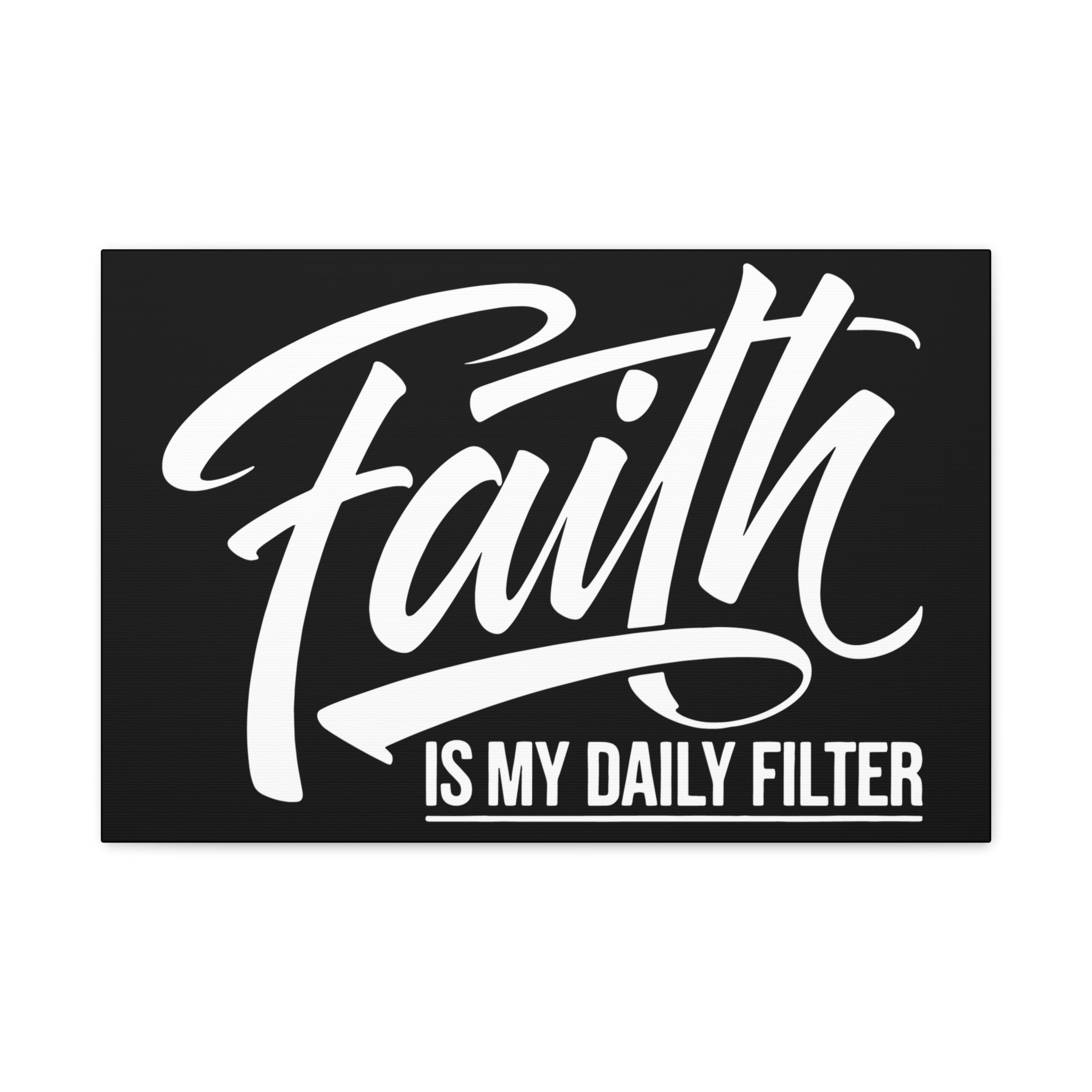 Inspirational Canvas Wall Art, Faith Quote Decor, Motivational Home Decor, Gray Wall Hanging, Gift for Faith Lovers