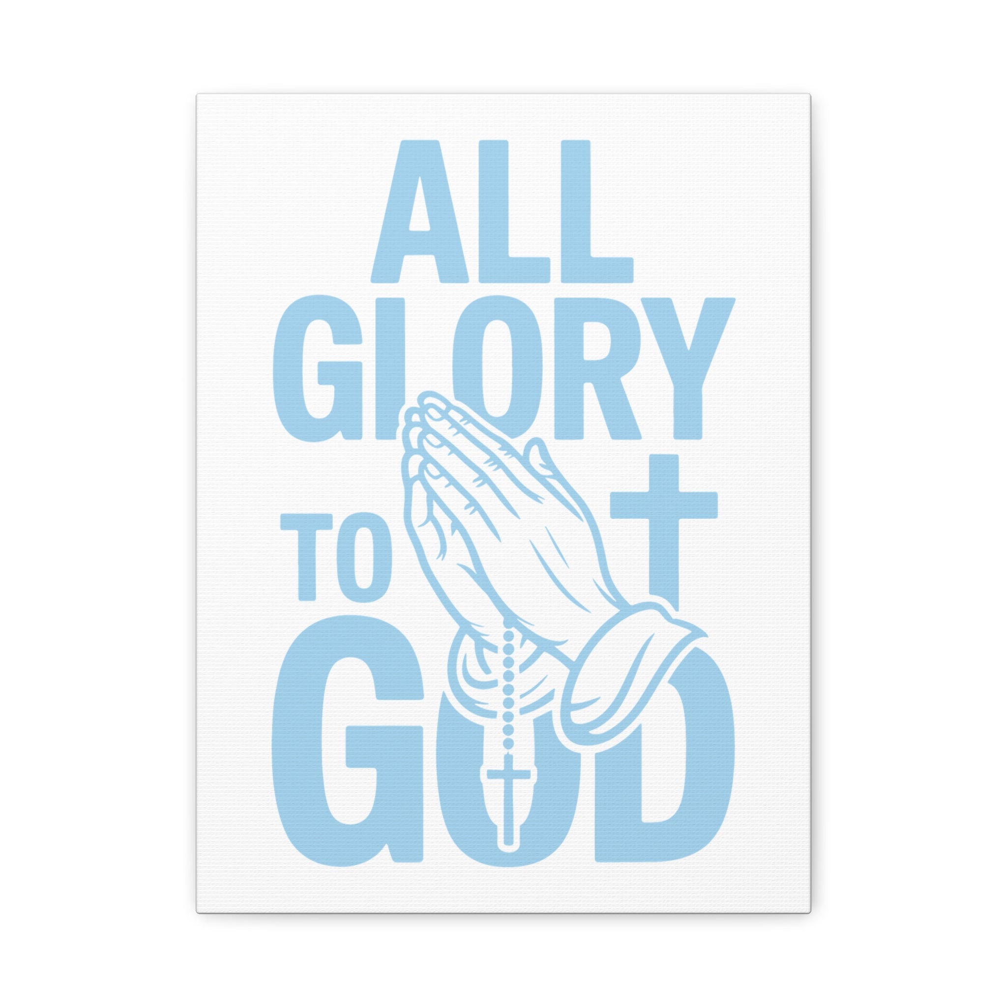Religious Wall Art Canvas Print, Christian Home Decor, Inspirational Gift, Praying Hands Artwork, Faith Decor for Church