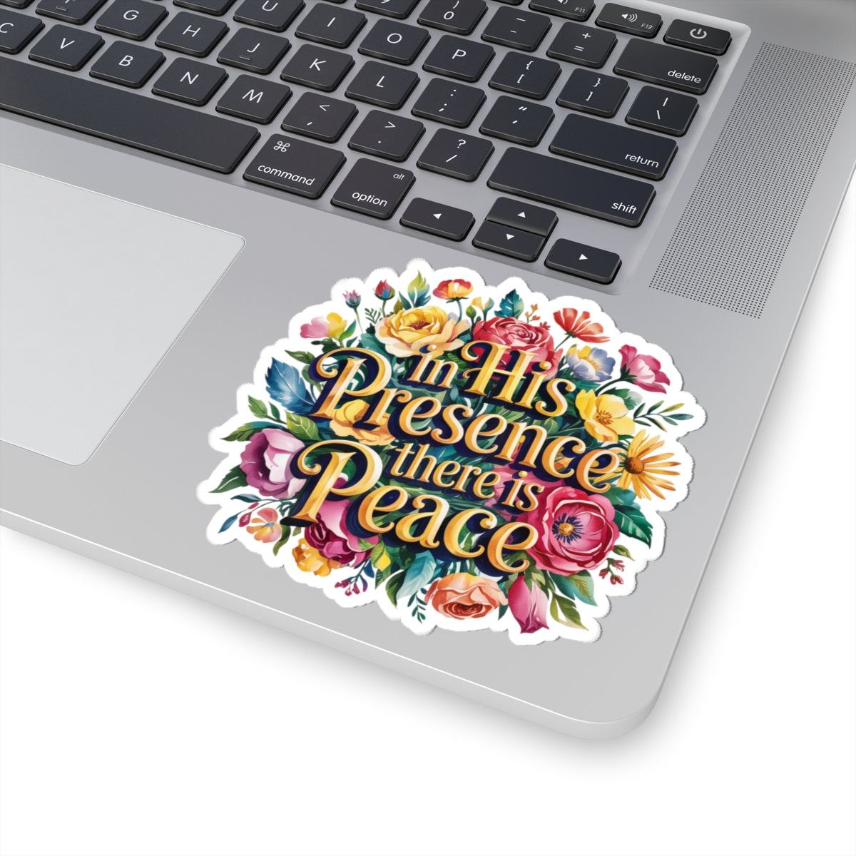 Floral Prayer Kiss-Cut Stickers, Inspirational Stickers for Journals, Laptop, Gift for Friends, Floral Decor, Peaceful Reminder
