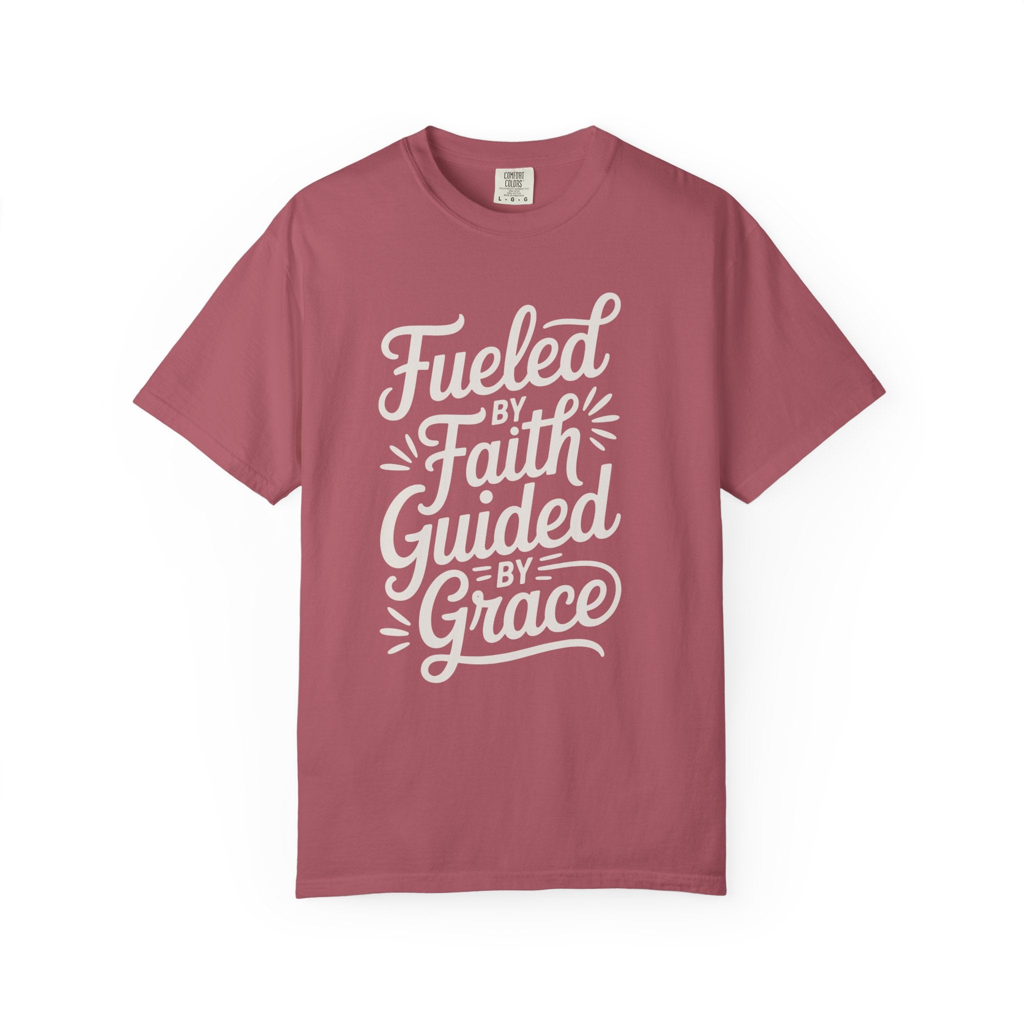 Fueled By Faith Guided By Grace Motivational Apparel