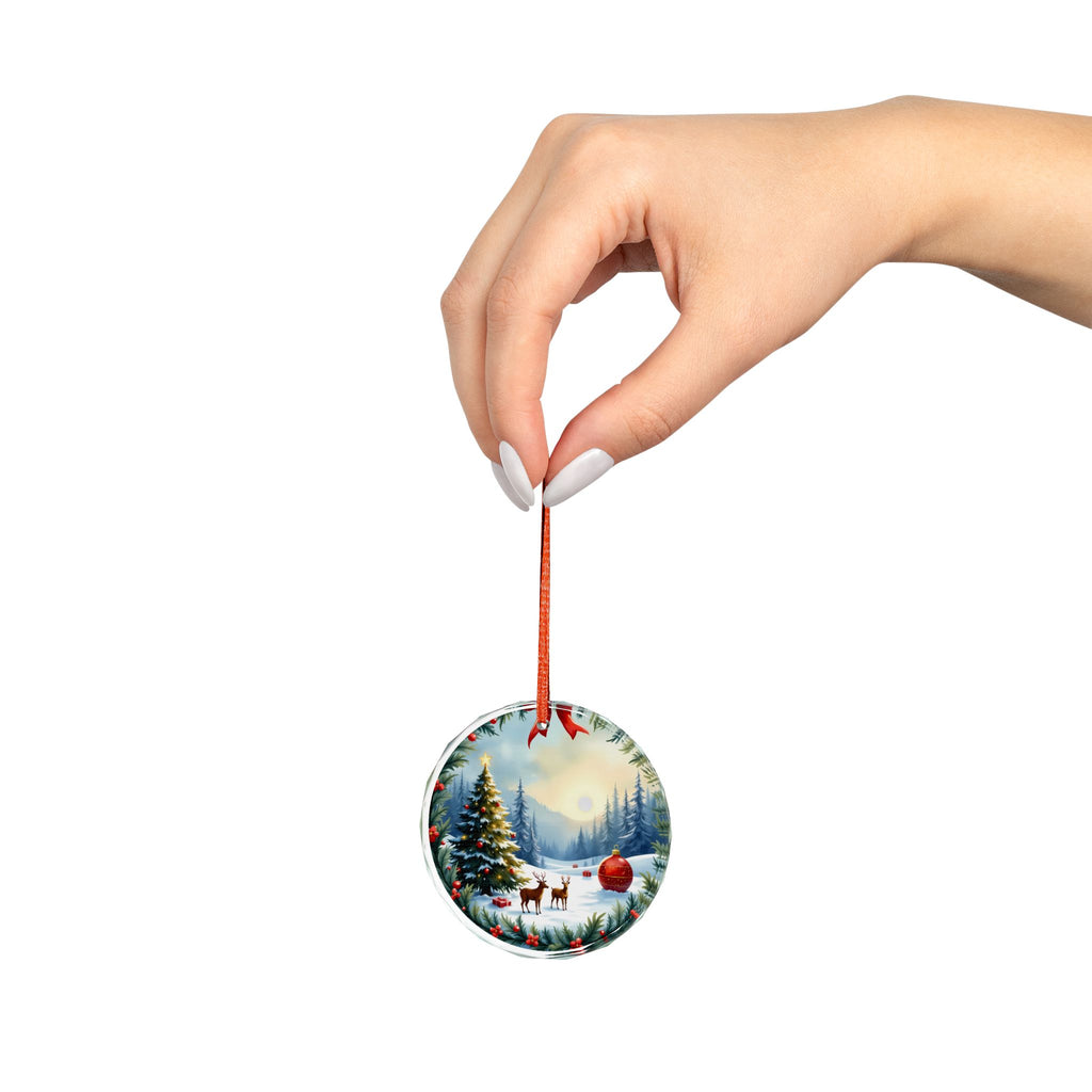 Heart-Shaped Christmas Ornament, Winter Wonderland Decor, Holiday Keepsake for Tree, Gift Idea for Christmas, Unique Seasonal Decor
