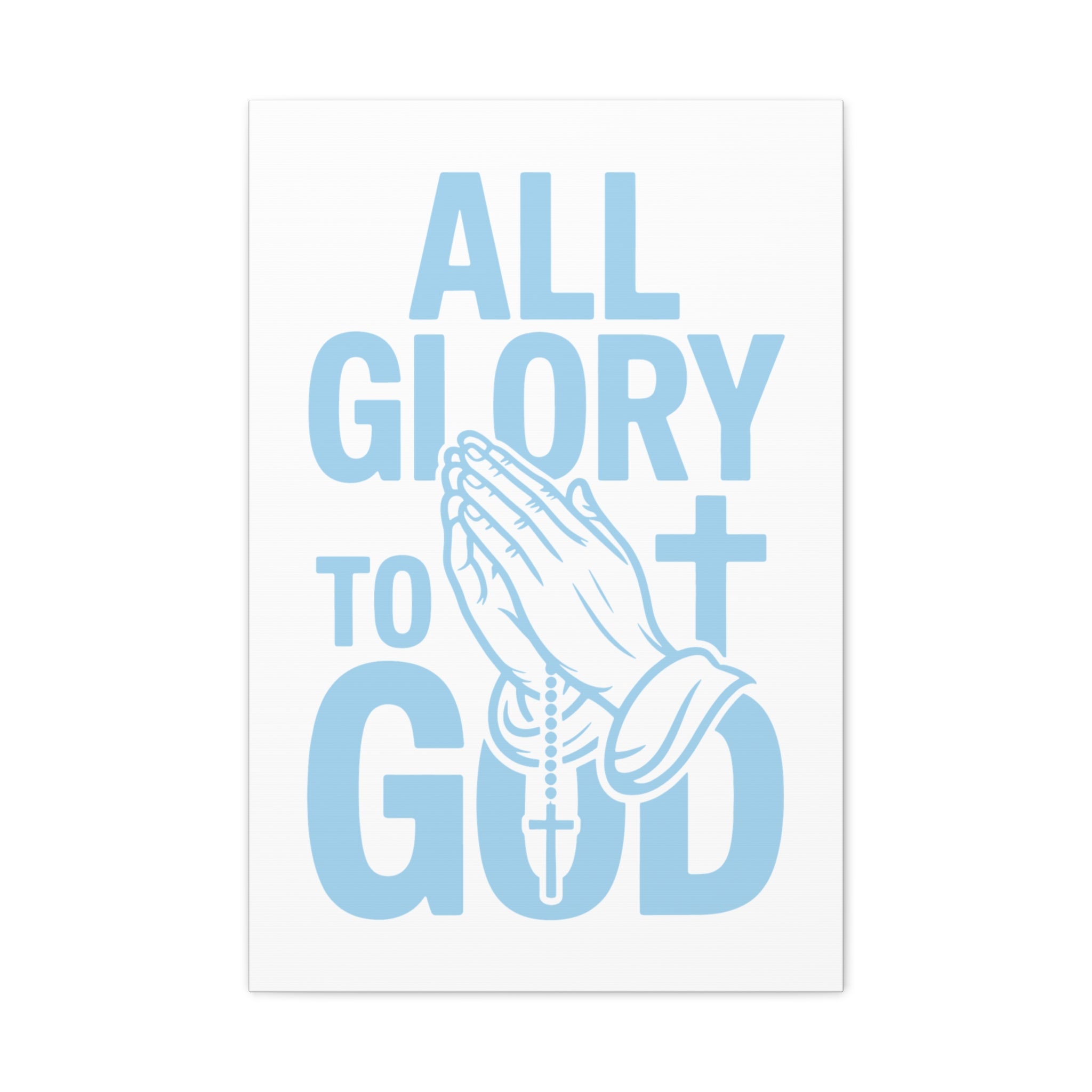 Religious Wall Art Canvas Print, Christian Home Decor, Inspirational Gift, Praying Hands Artwork, Faith Decor for Church