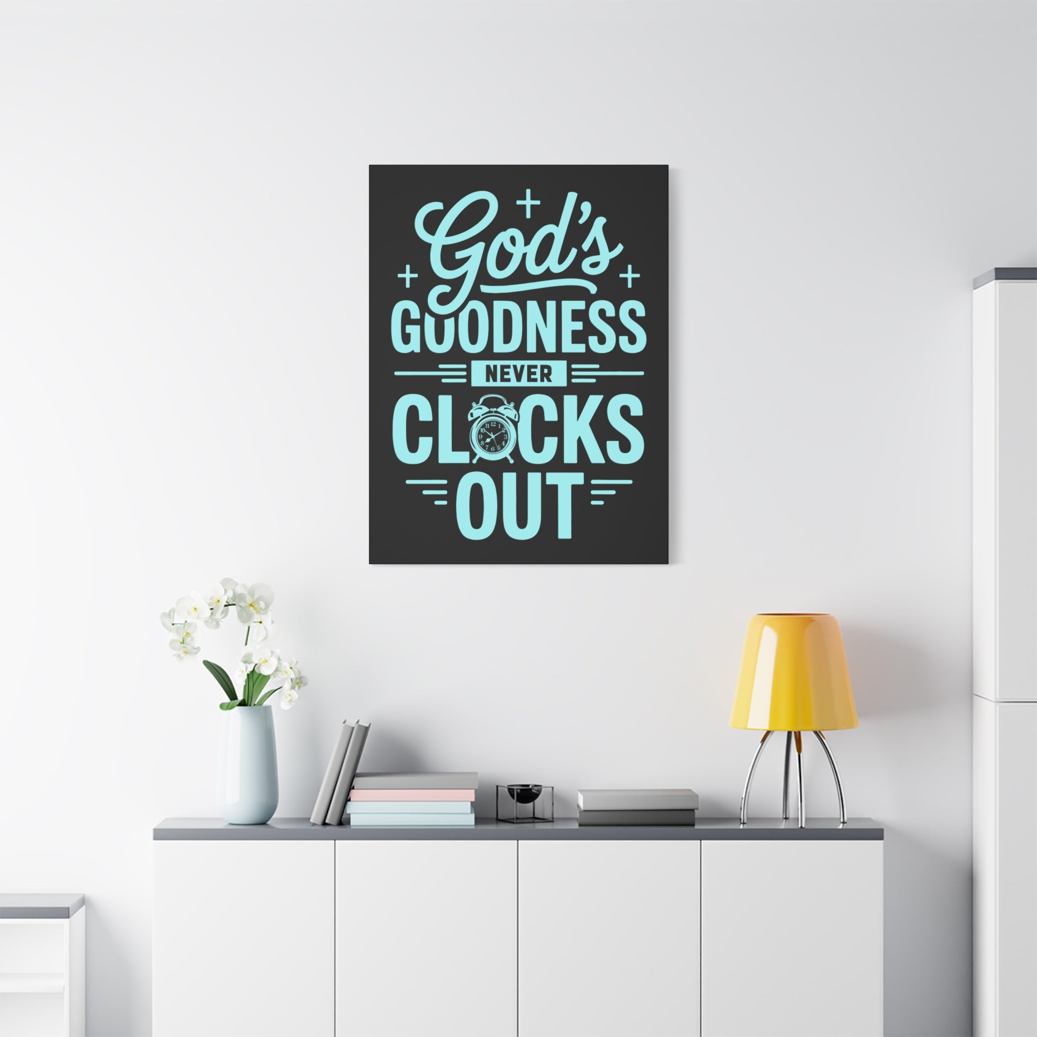 Inspirational Canvas Wall Art, Motivational Decor, Faith-Based Gift, Home Decoration, Religious Wall Art, God's Goodness