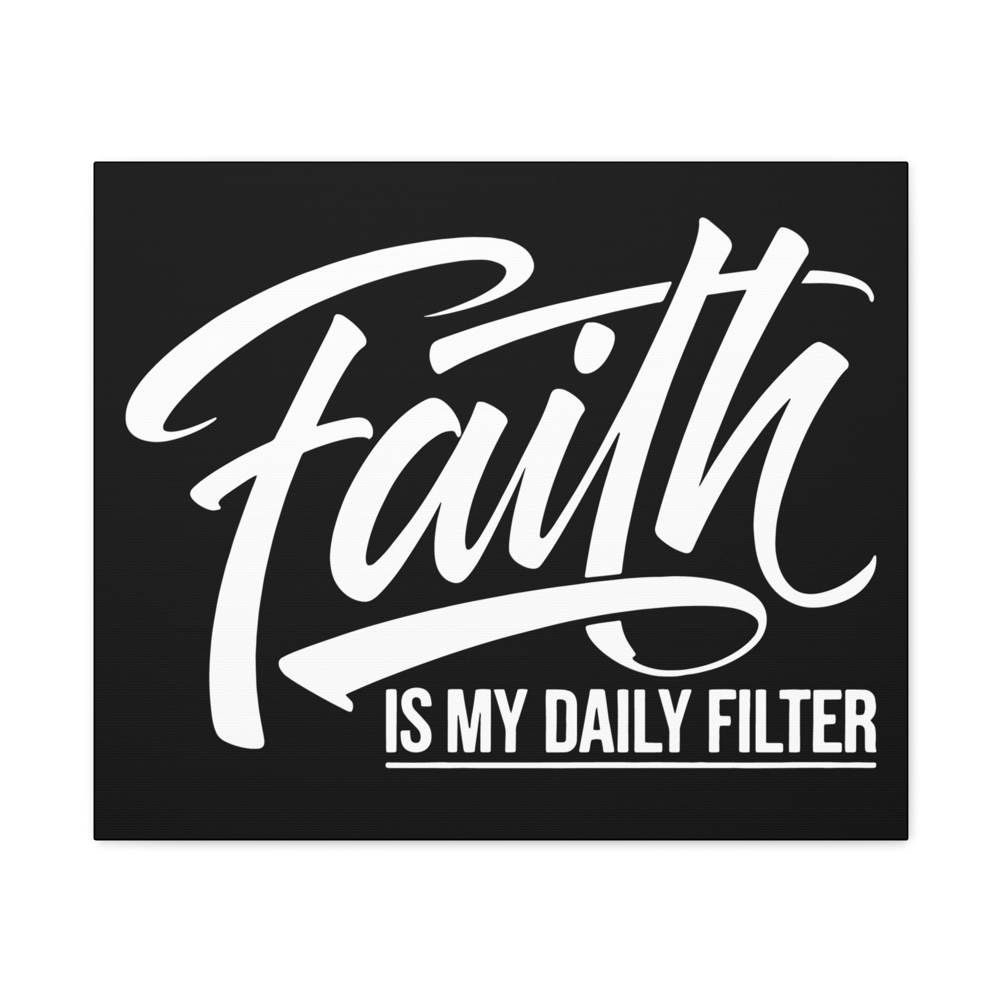 Inspirational Canvas Wall Art, Faith Quote Decor, Motivational Home Decor, Gray Wall Hanging, Gift for Faith Lovers