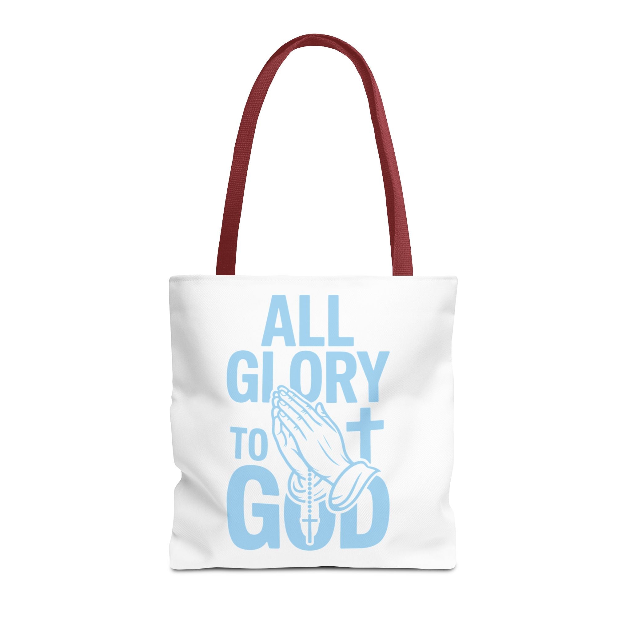 Faith-Inspired Tote Bag, All Glory to God, Christian Gift, Reusable Shopping Bag, Inspirational Tote, Church Event Carryall