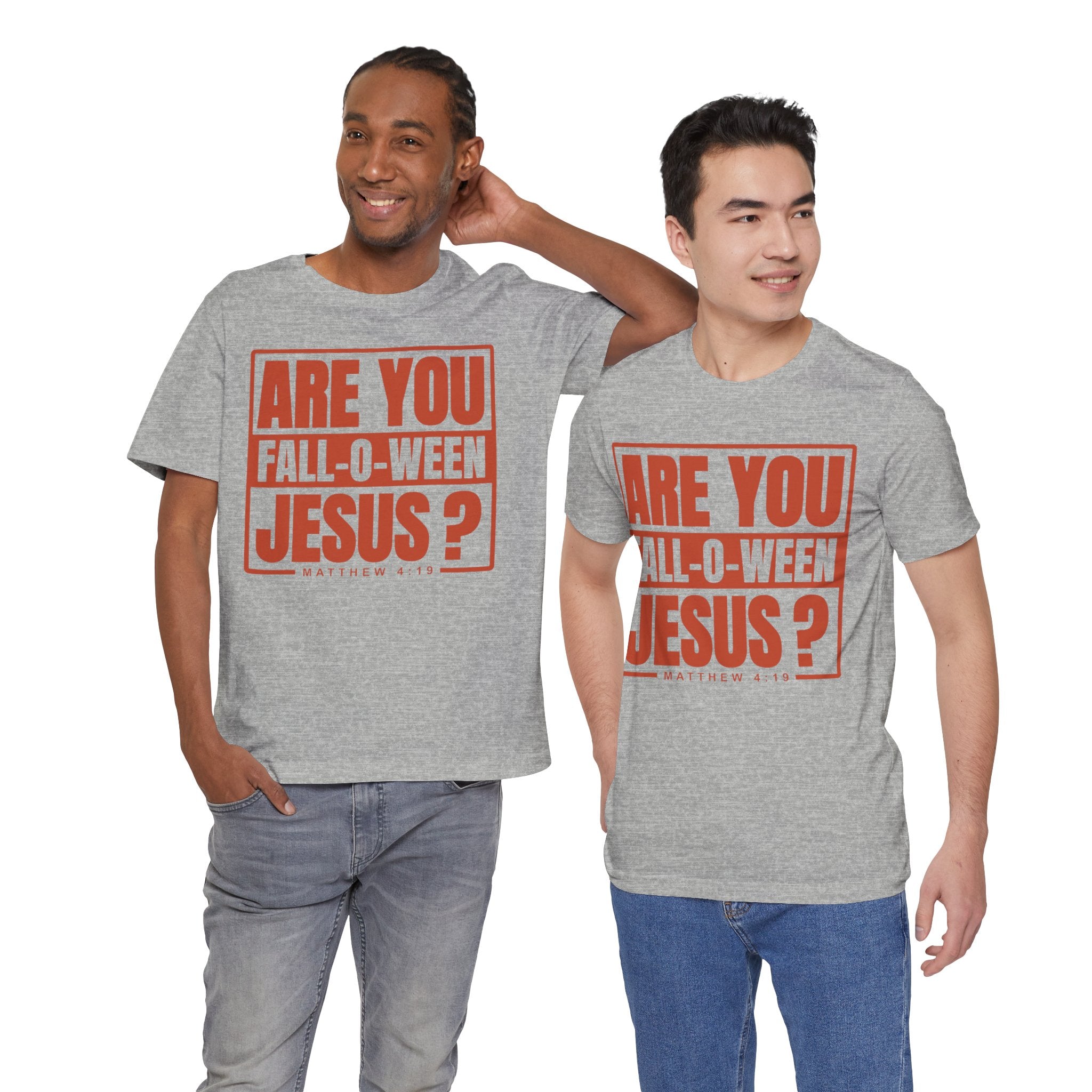Fall-O-Ween Jesus Tee, Unisex Christian T-shirt, Faith-Based Apparel, Halloween Gospel Shirt, Religious Casual Wear