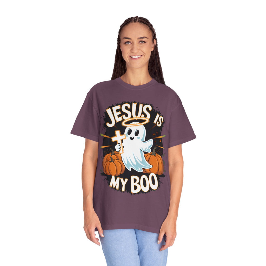 Halloween T-Shirt, Jesus is My Boo Tee, Unisex Ghost Shirt, Fall Apparel, Christian Halloween Gift