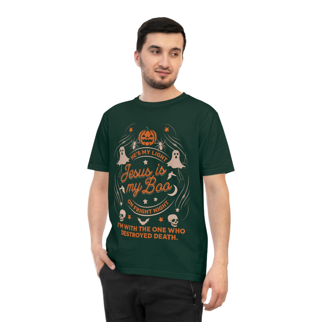Halloween Christian T-Shirt with Fun Ghost Designs, Jesus is My Boo, Spooky Season Apparel, Faithful Holiday Shirt, Unique Gift for [...]
