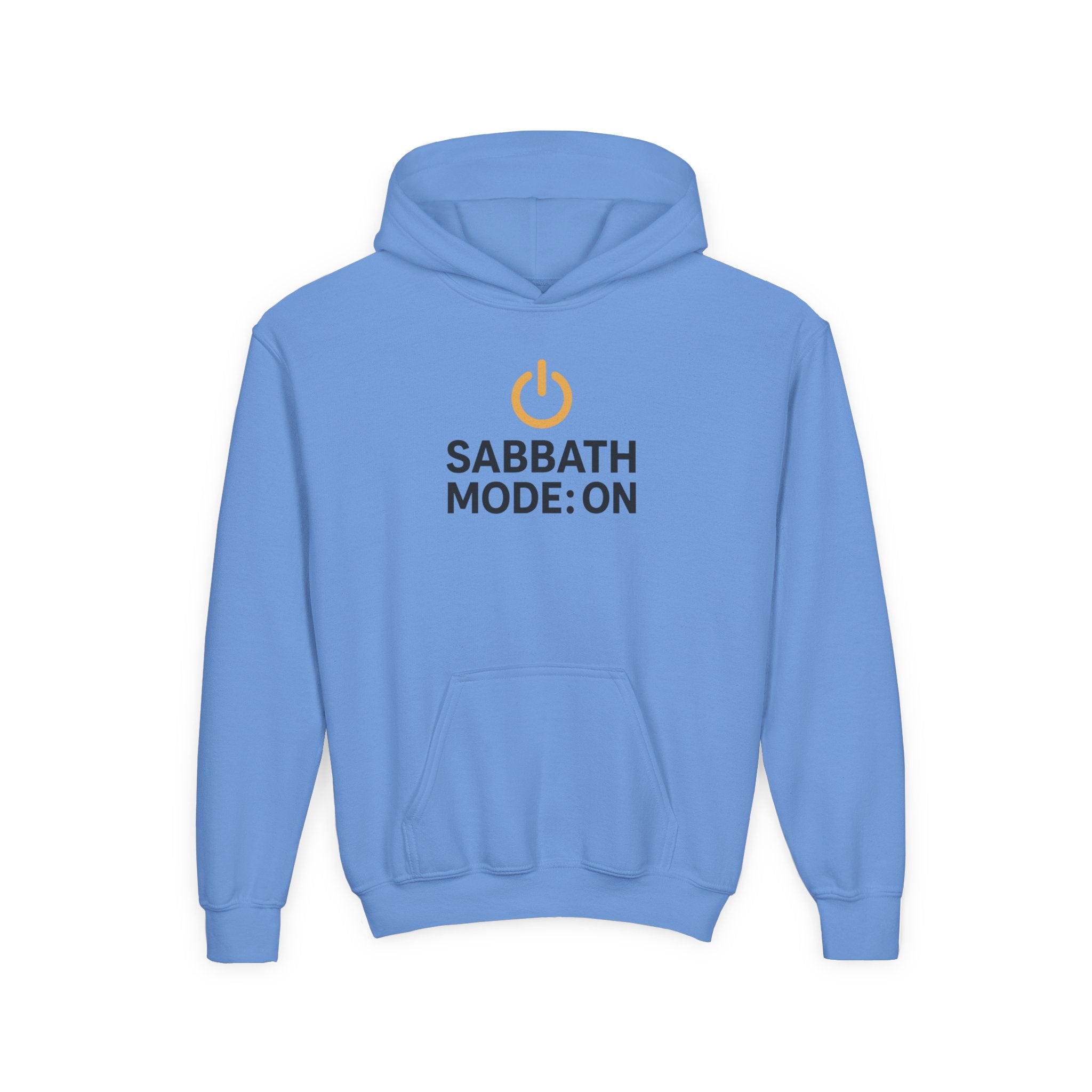 Sabbath Mode Youth Hoodie, Comfortable Hooded Sweatshirt for Kids, Perfect for Religious Observances, Christian Gift, Sunday Wear
