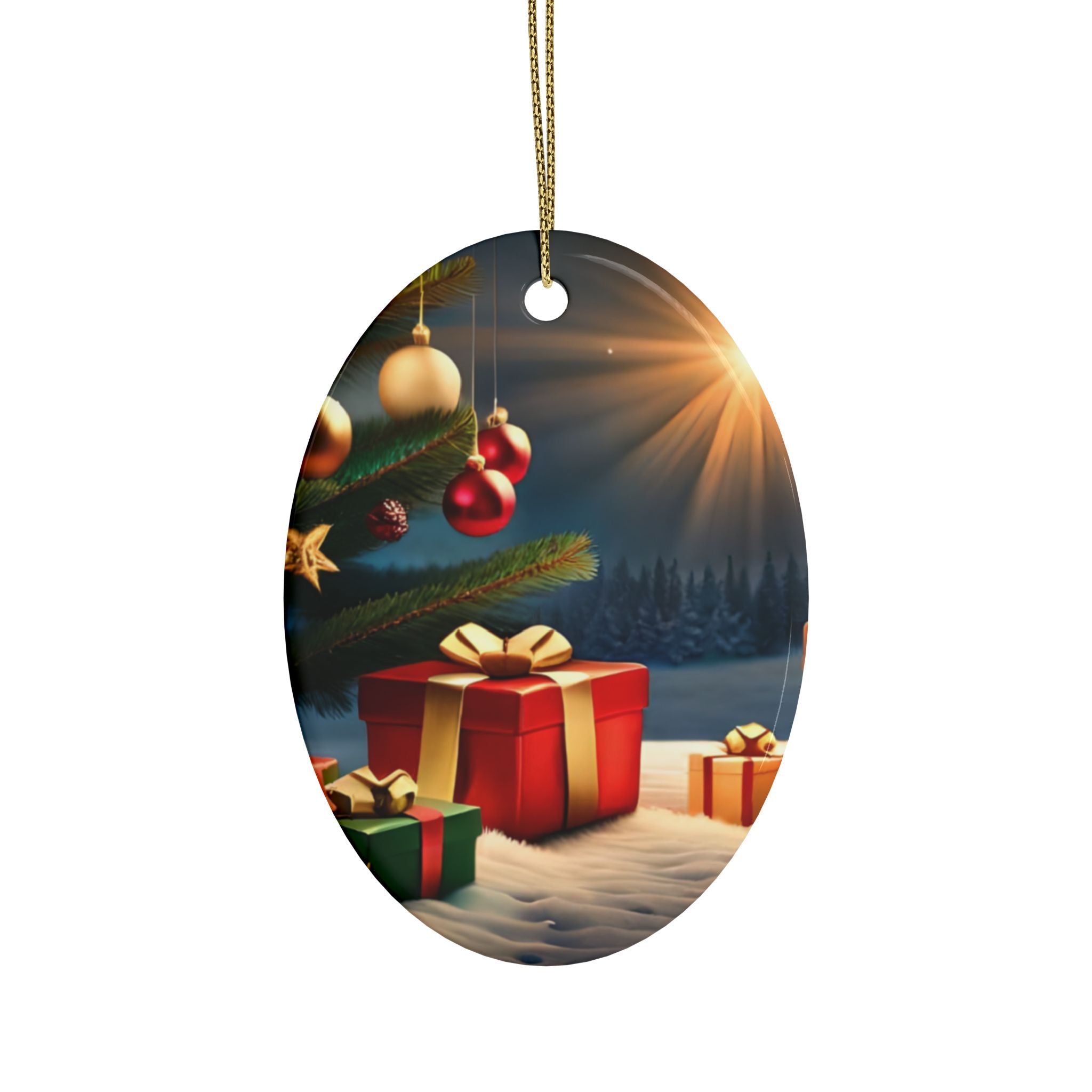 Star Ceramic Christmas Ornaments - Holiday Decor, Personalized Gifts, Tree Decorations, Festive Keepsakes, Custom Ornament Sets