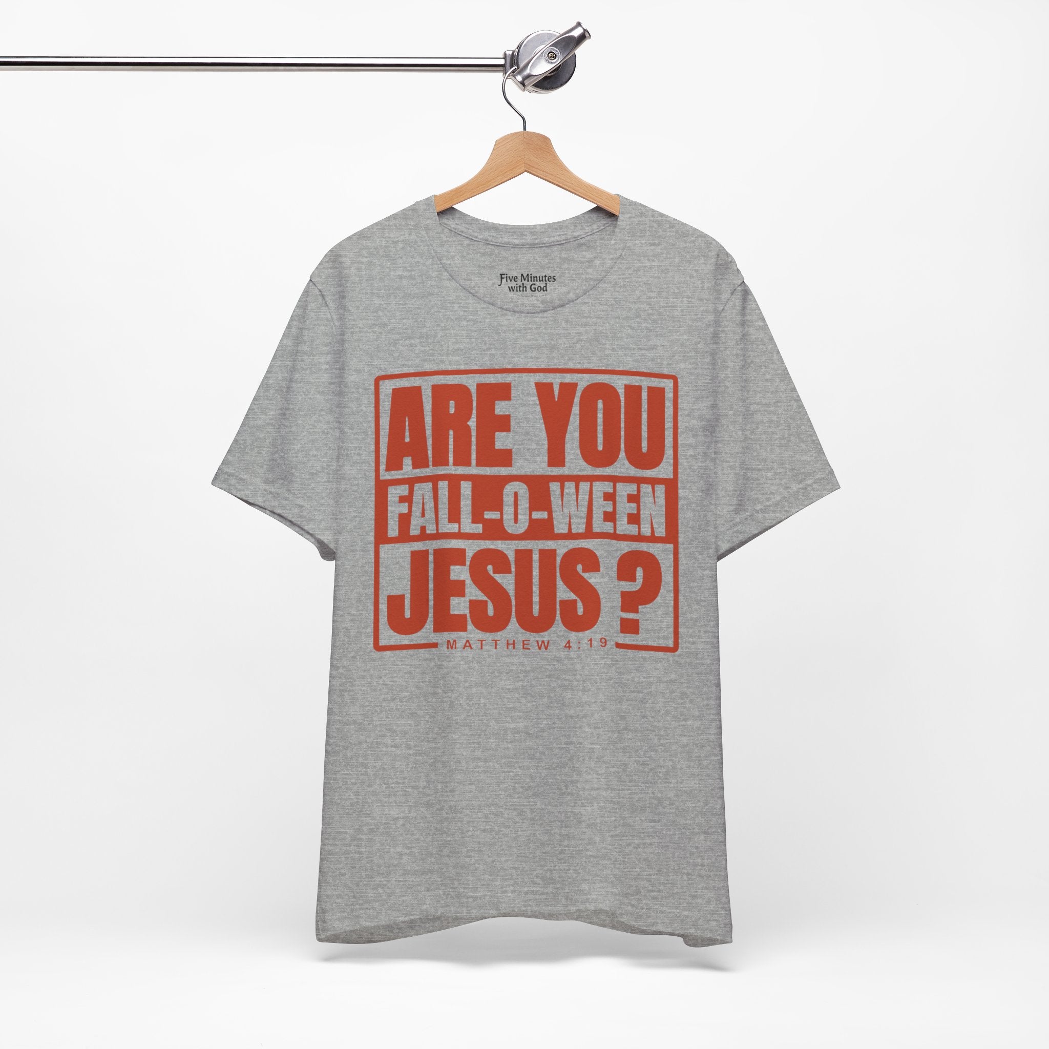 Fall-O-Ween Jesus Tee, Unisex Christian T-shirt, Faith-Based Apparel, Halloween Gospel Shirt, Religious Casual Wear