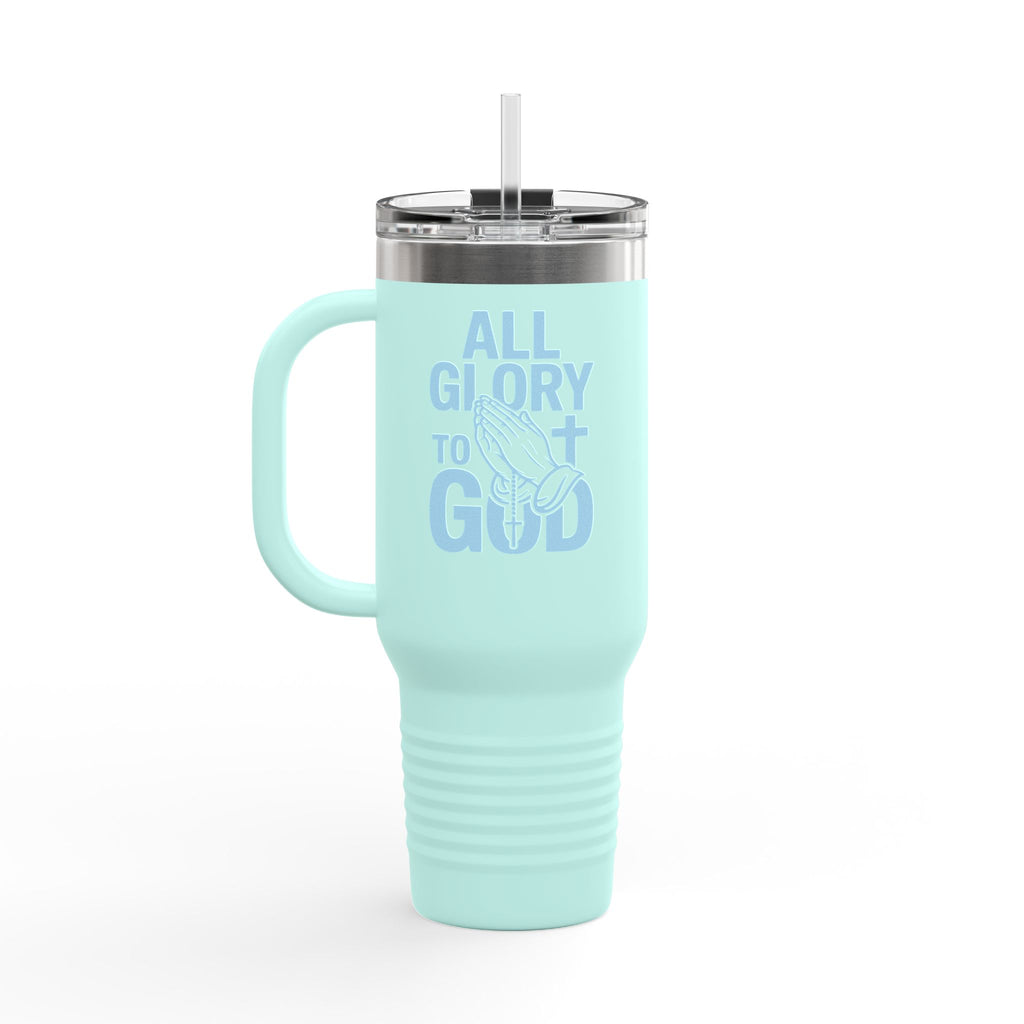 Insulated Travel Mug with Inspirational Quote, Perfect for Coffee Lovers, Bible Verses, Gift for Him/Her, Reusable Drinkware